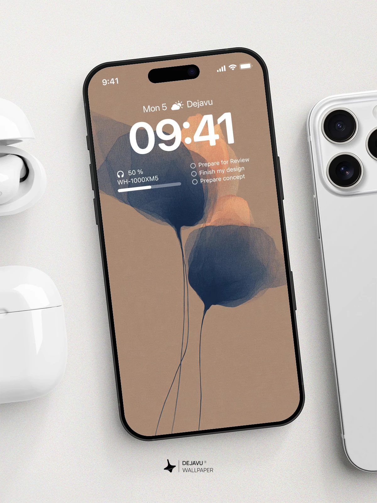 Abstract Floral Wallpaper 4K for iPhone Lock Screen