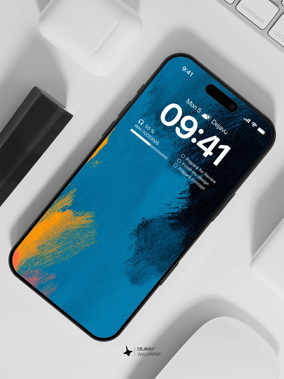 抽象色彩笔触壁纸 4K AMOLED Display Wallpaper