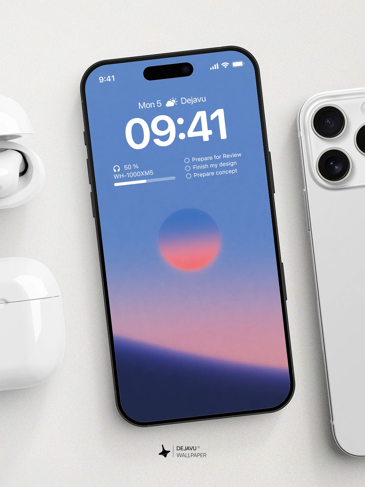 Sunset Gradient Wallpaper 4K for iPhone Lock Screen