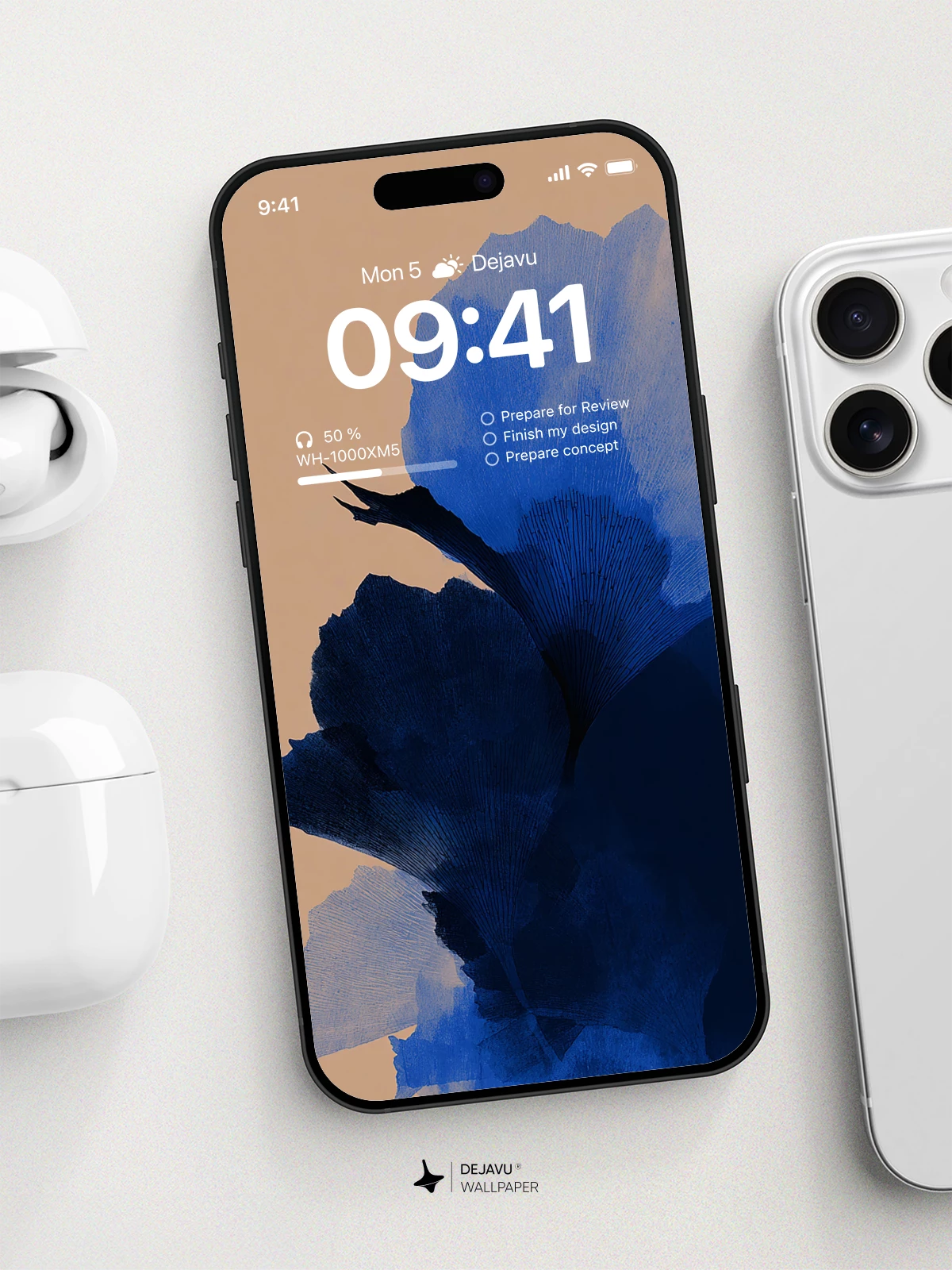 Ginkgo Leaf Wallpaper 4K for iPhone Lock Screen