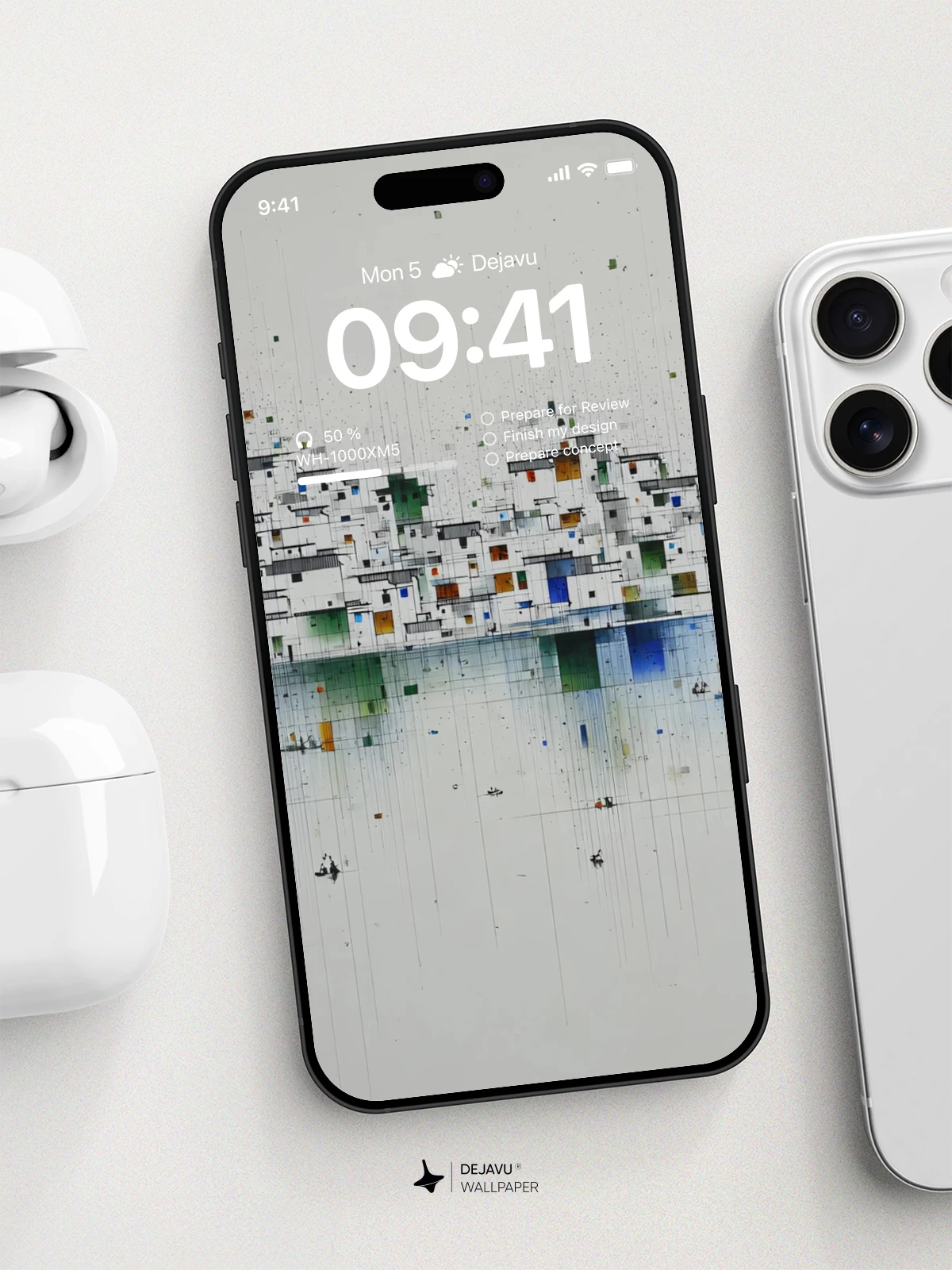 Abstract Watercolor Wallpaper 4K for iPhone Lock Screen