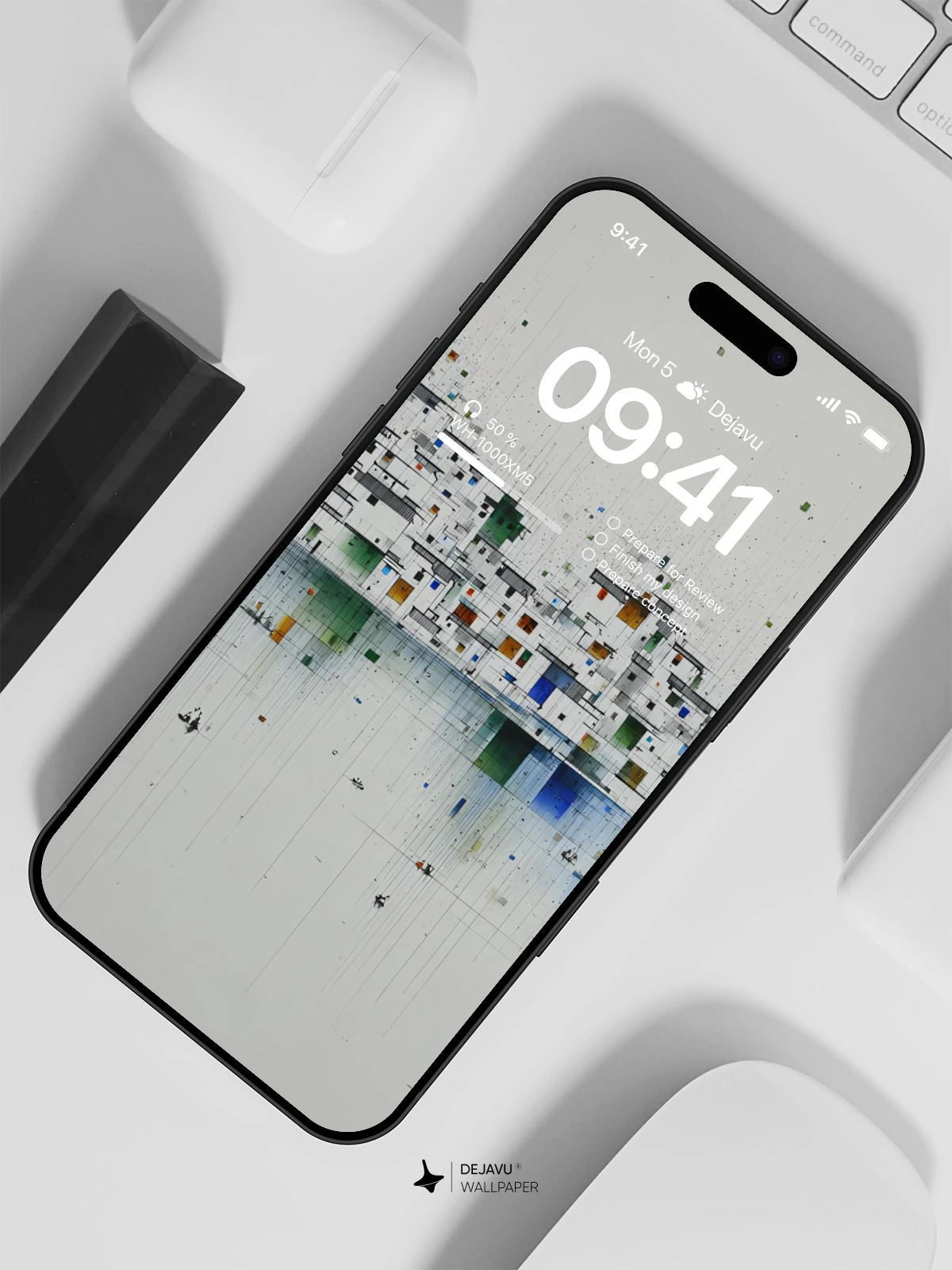 Abstract Watercolor Wallpaper 4K for iPhone Lock Screen