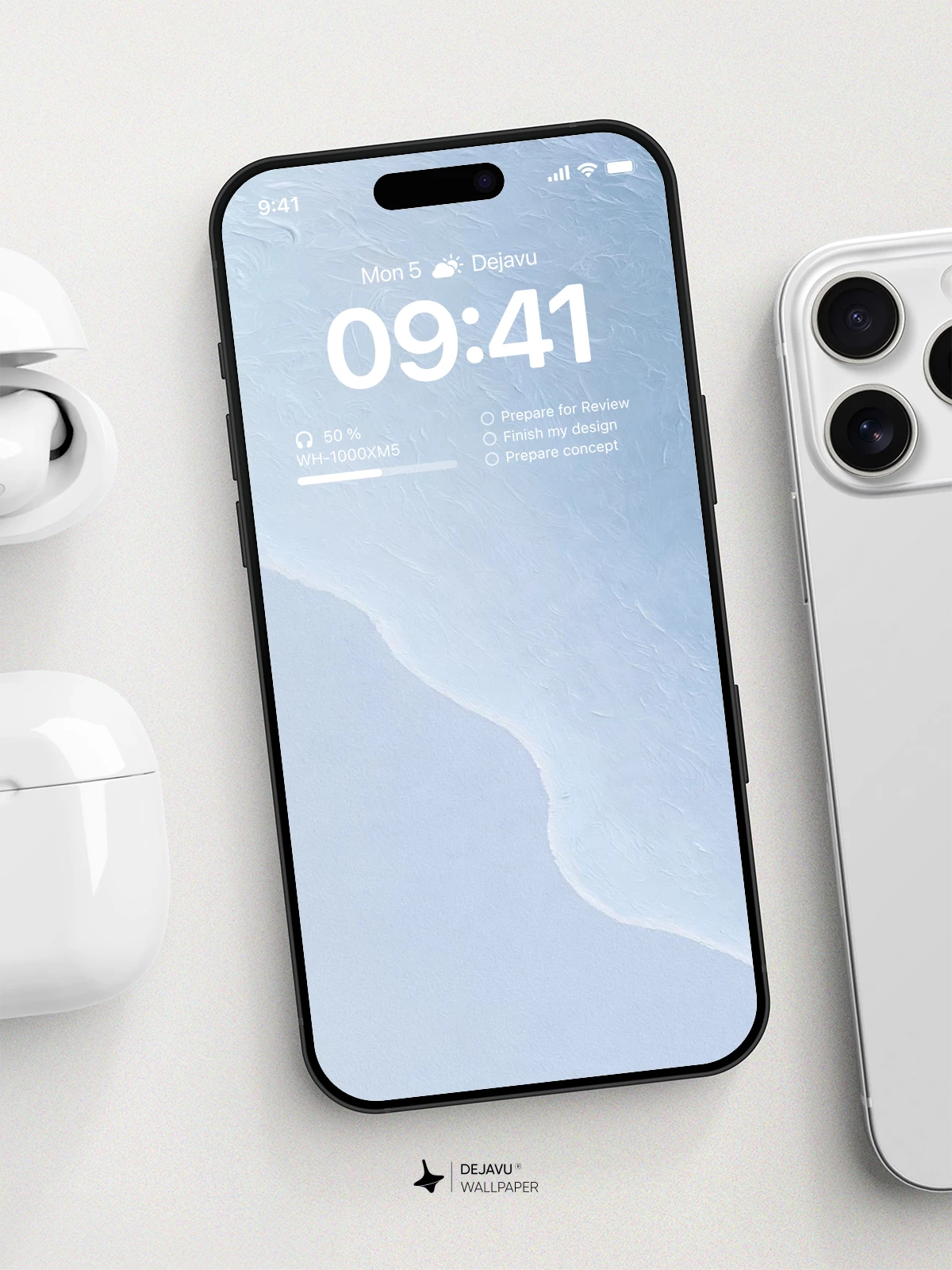 White Gradient Wallpaper 4K for iPhone Lock Screen