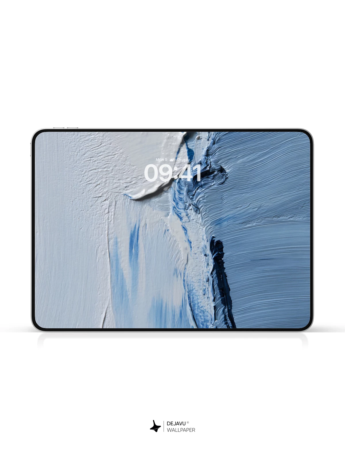 Blue and White Abstract Art Wallpaper 4K for Mobile Background