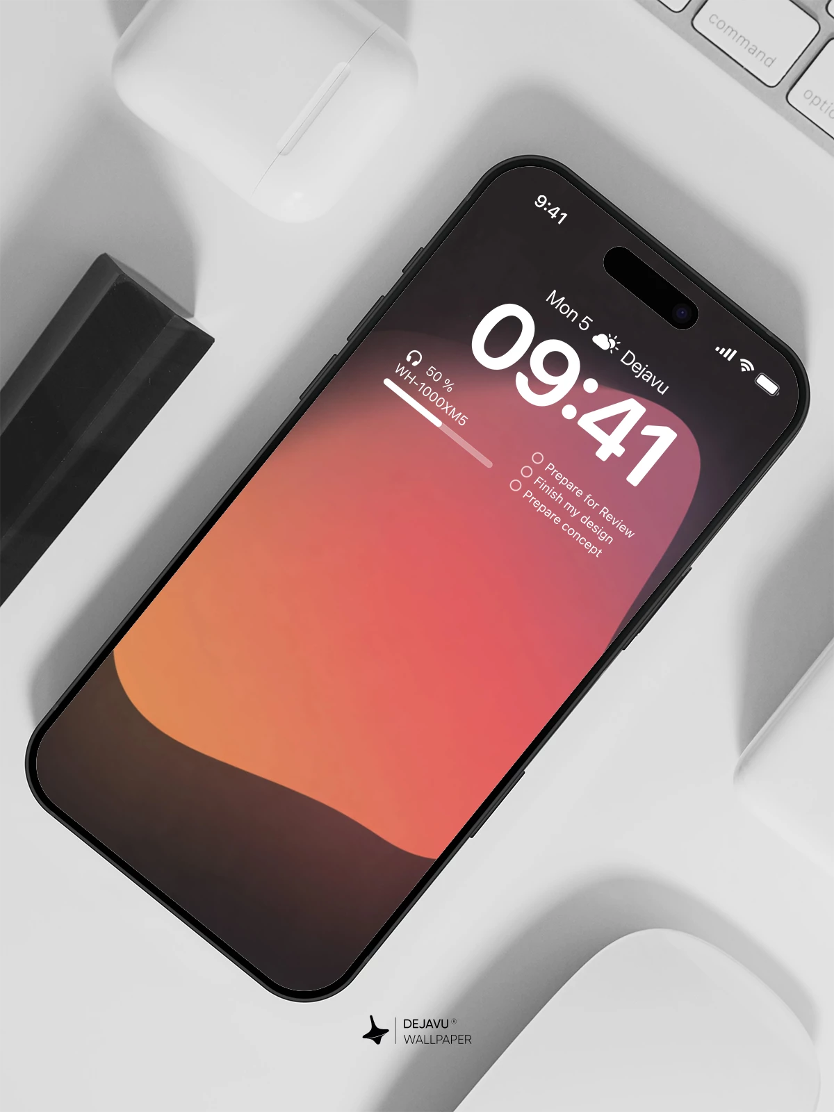 Gradient Orange Wallpaper 4K for Mobile Background