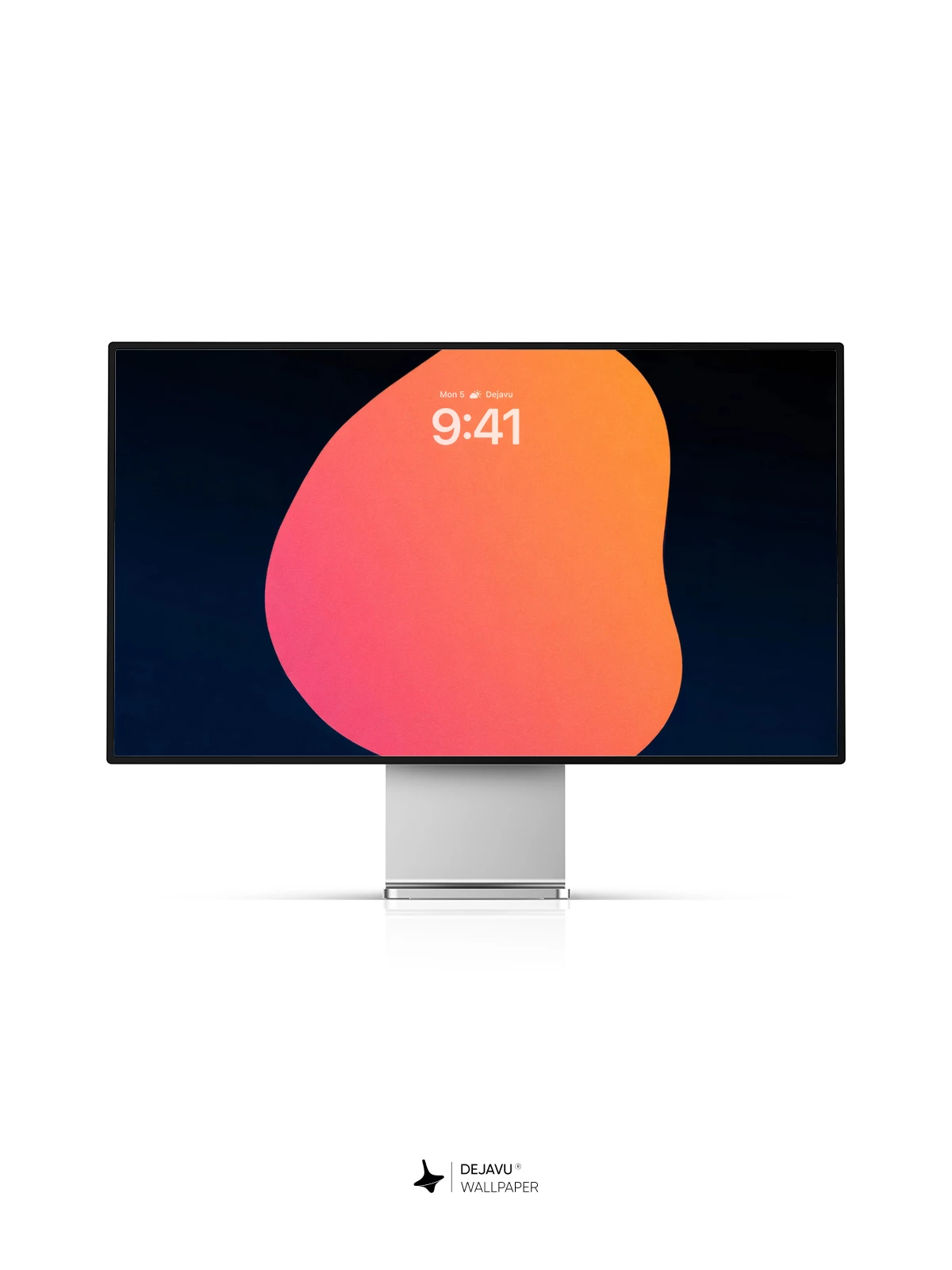 Minimal Orange Pink Gradient Wallpaper 4K for iPhone Lock Screen