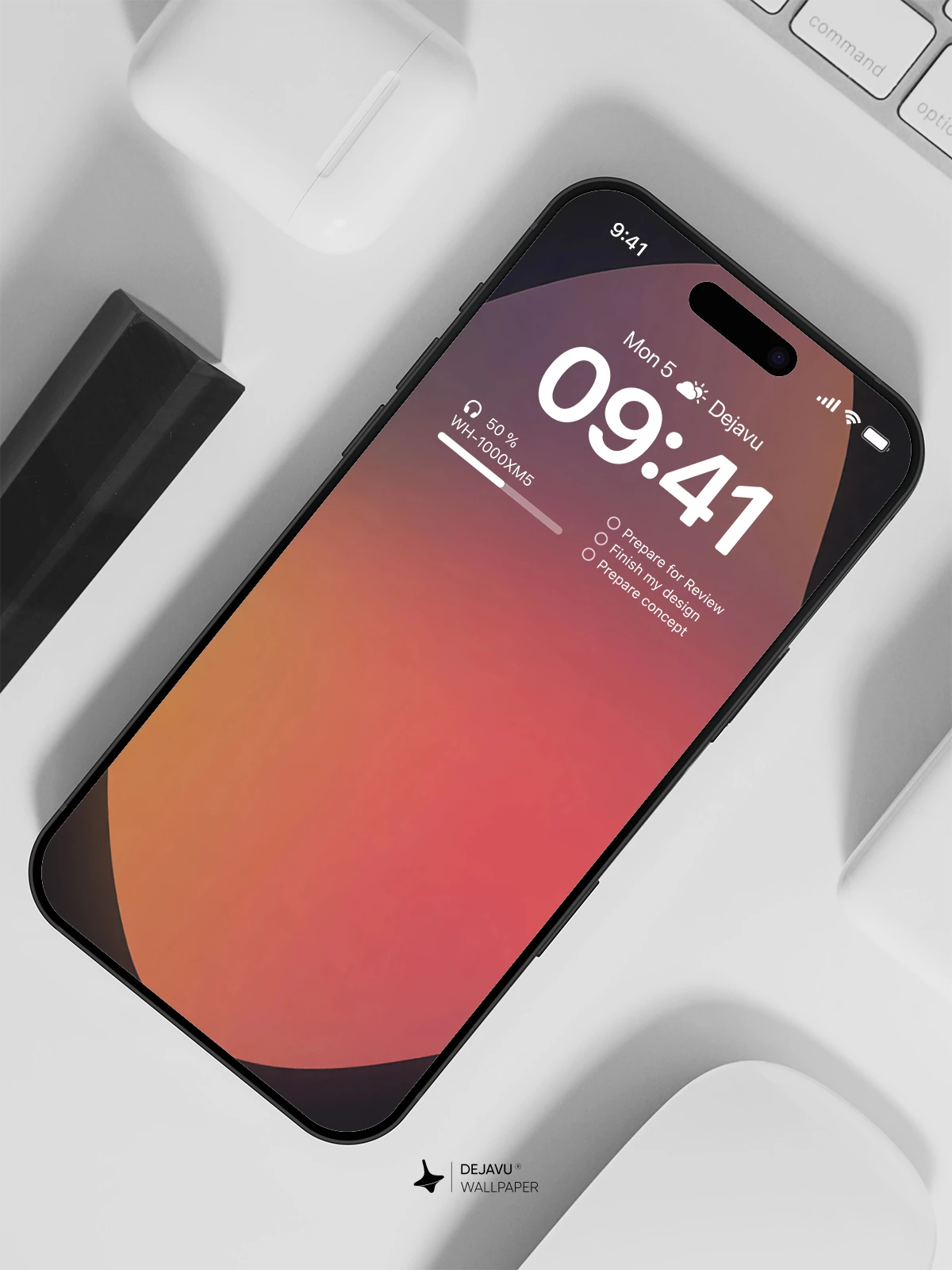 Gradient Abstract Wallpaper 4K for iPhone Lock Screen