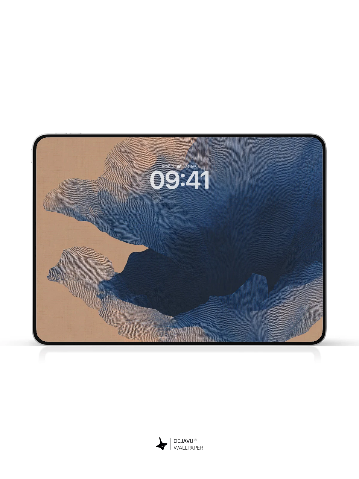 Abstract Blue Flower Wallpaper 4K for iPhone Lock Screen