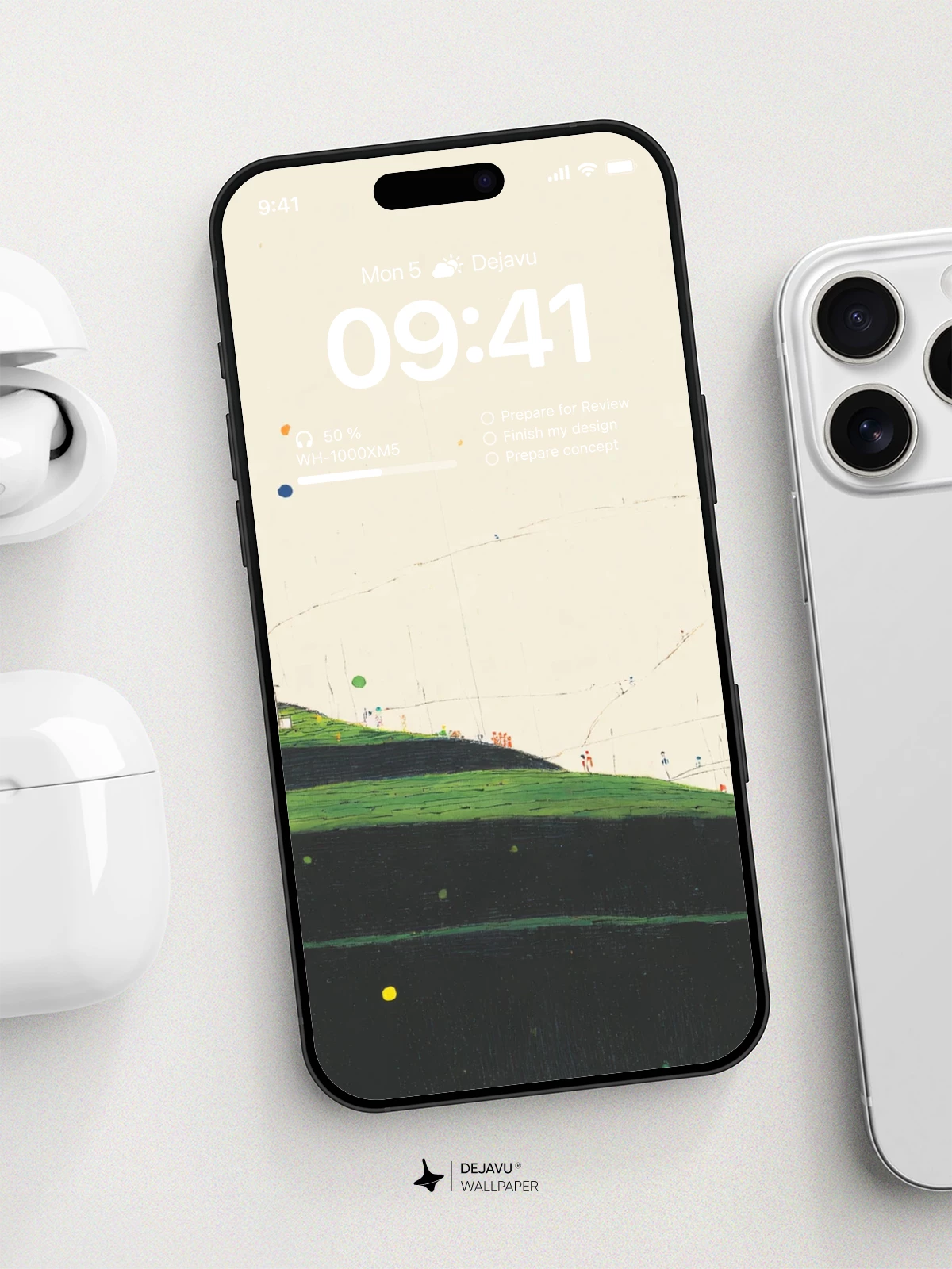 Green Hill Landscape Wallpaper 4K for iPhone Lock Screen