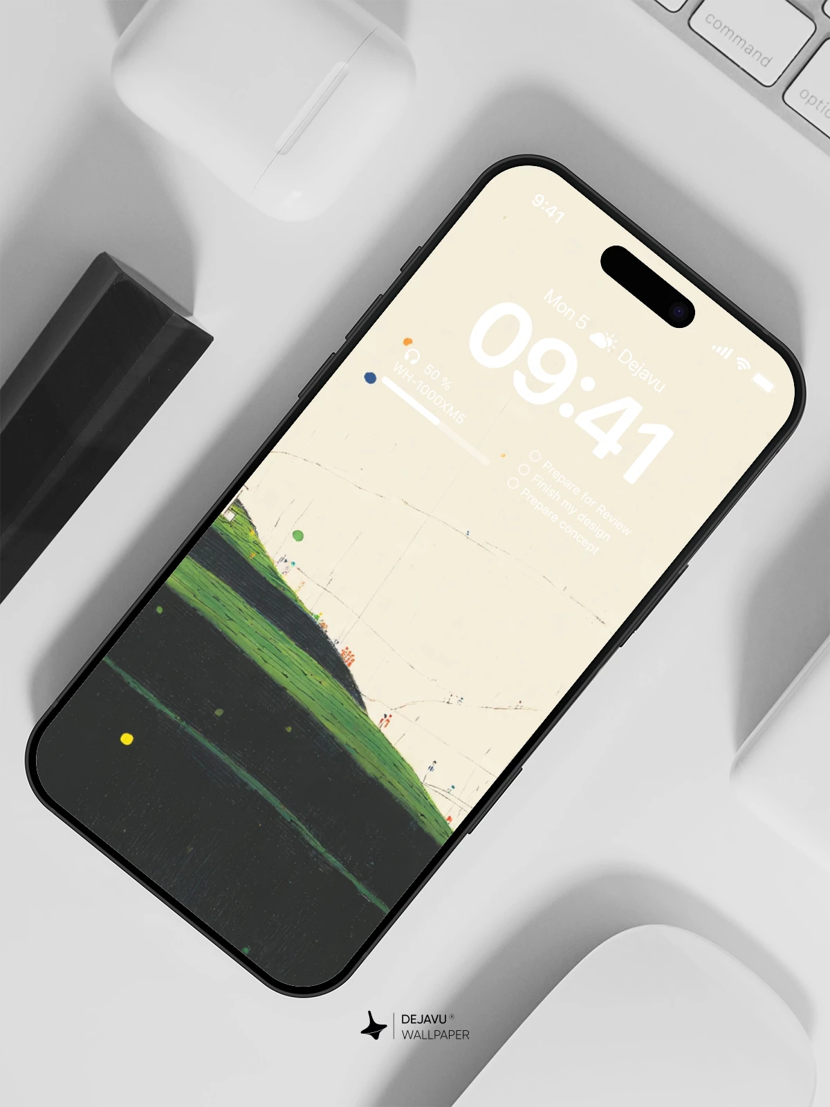 Green Hill Landscape Wallpaper 4K for iPhone Lock Screen