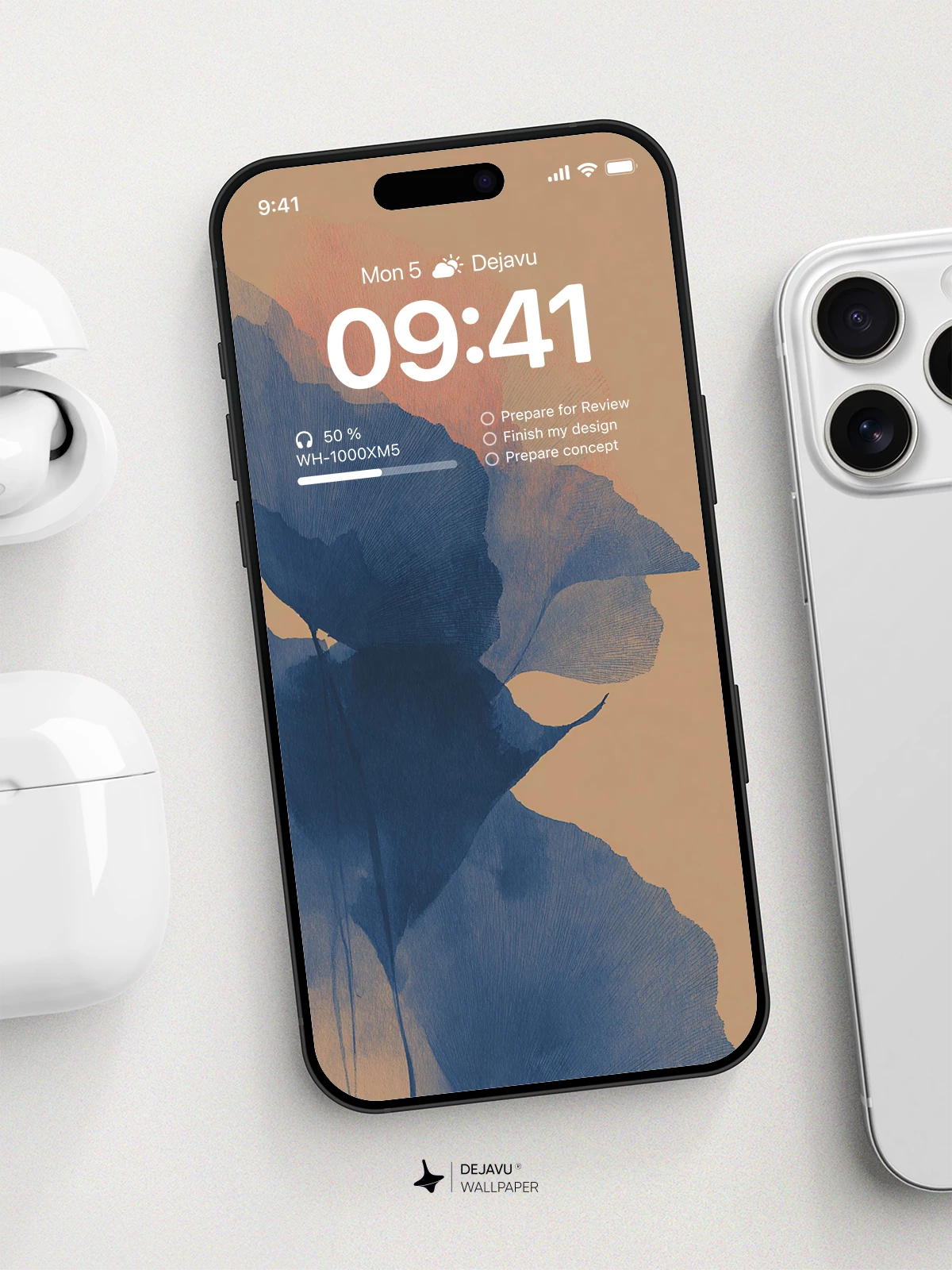 蓝色抽象壁纸 4K 适用于iPhone锁屏