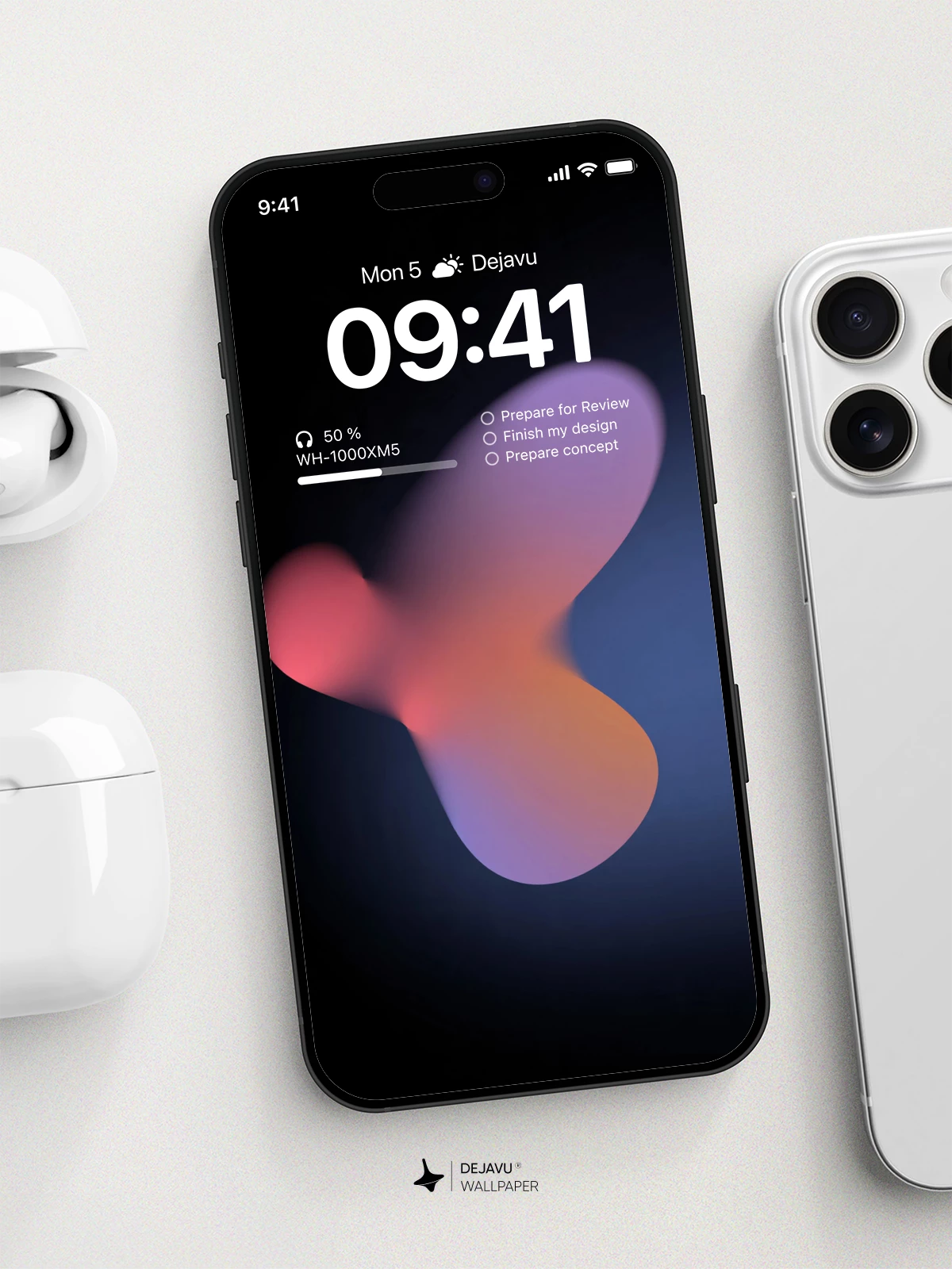 Abstract Gradient Wallpaper 4K for iPhone Lock Screen