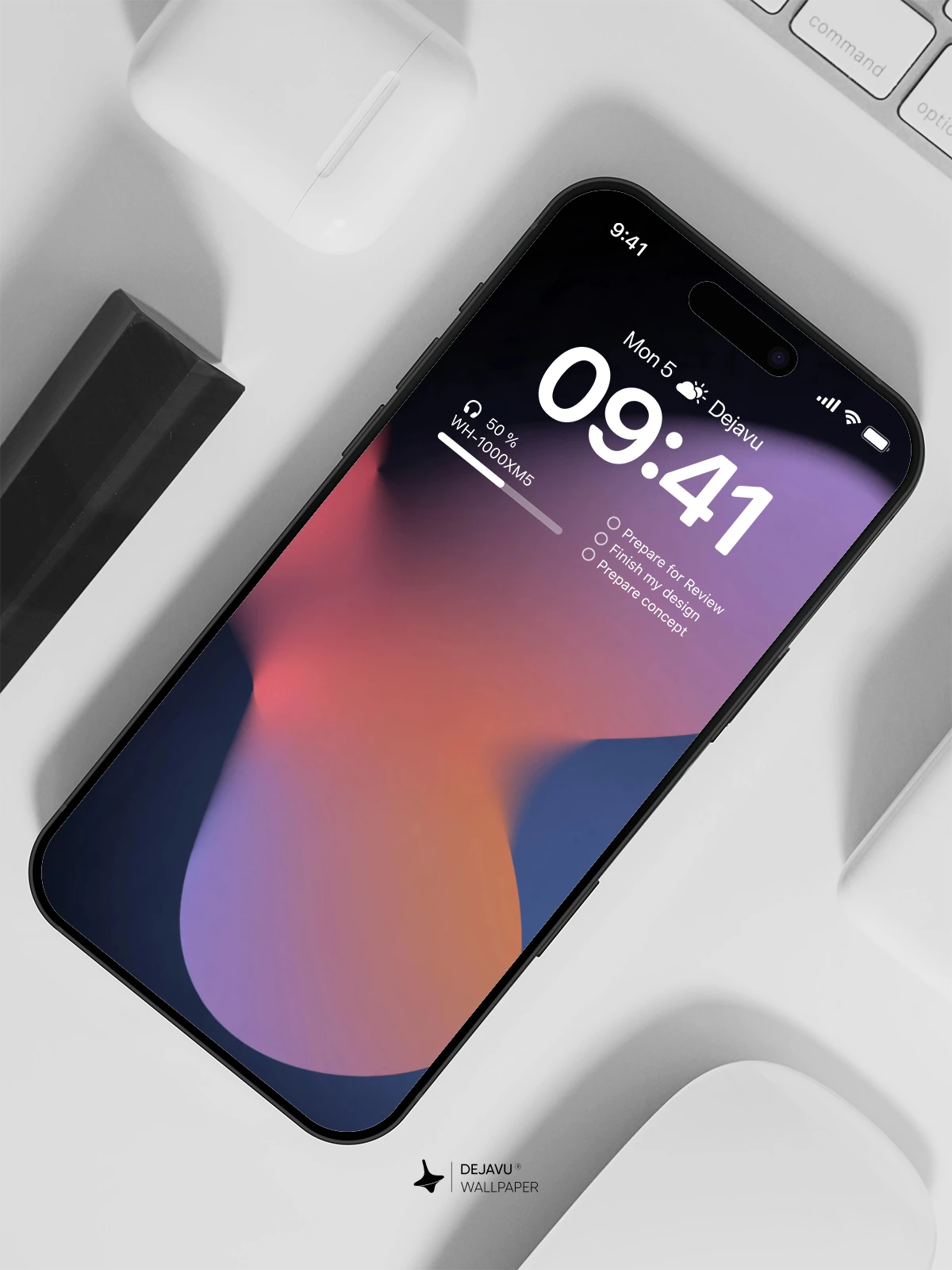 Abstract Gradient Wallpaper 4K for iPhone Lock Screen