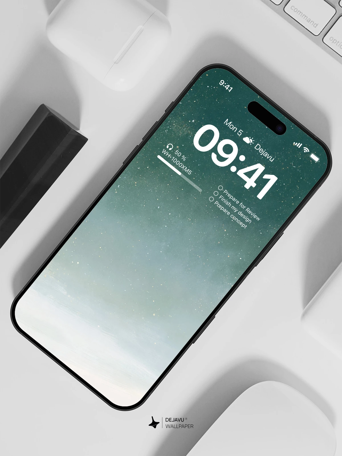 Starry Night Sky Gradient Wallpaper 4K for iPhone Lock Screen