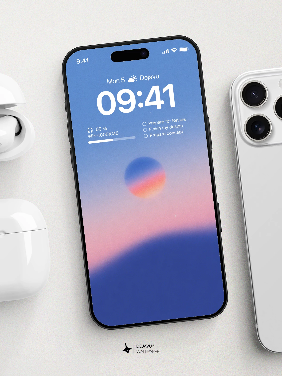 Sunset Gradient Blur Wallpaper 4K for iPhone Lock Screen