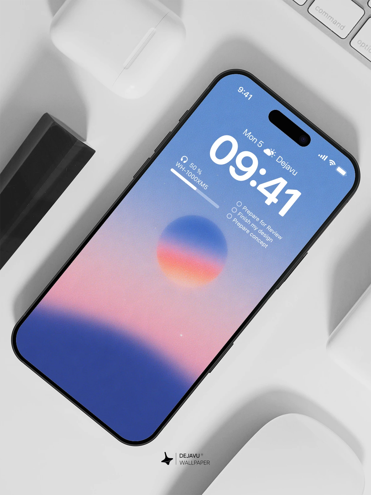 Sunset Gradient Blur Wallpaper 4K for iPhone Lock Screen