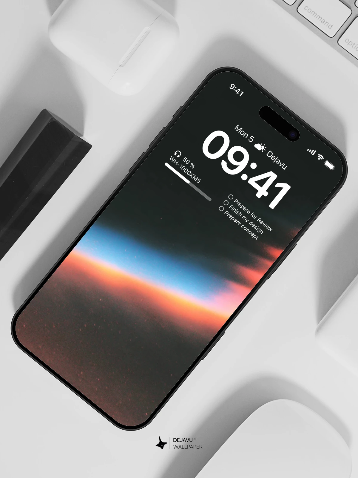 彩虹光晕壁纸4K for iPhone Lock Screen