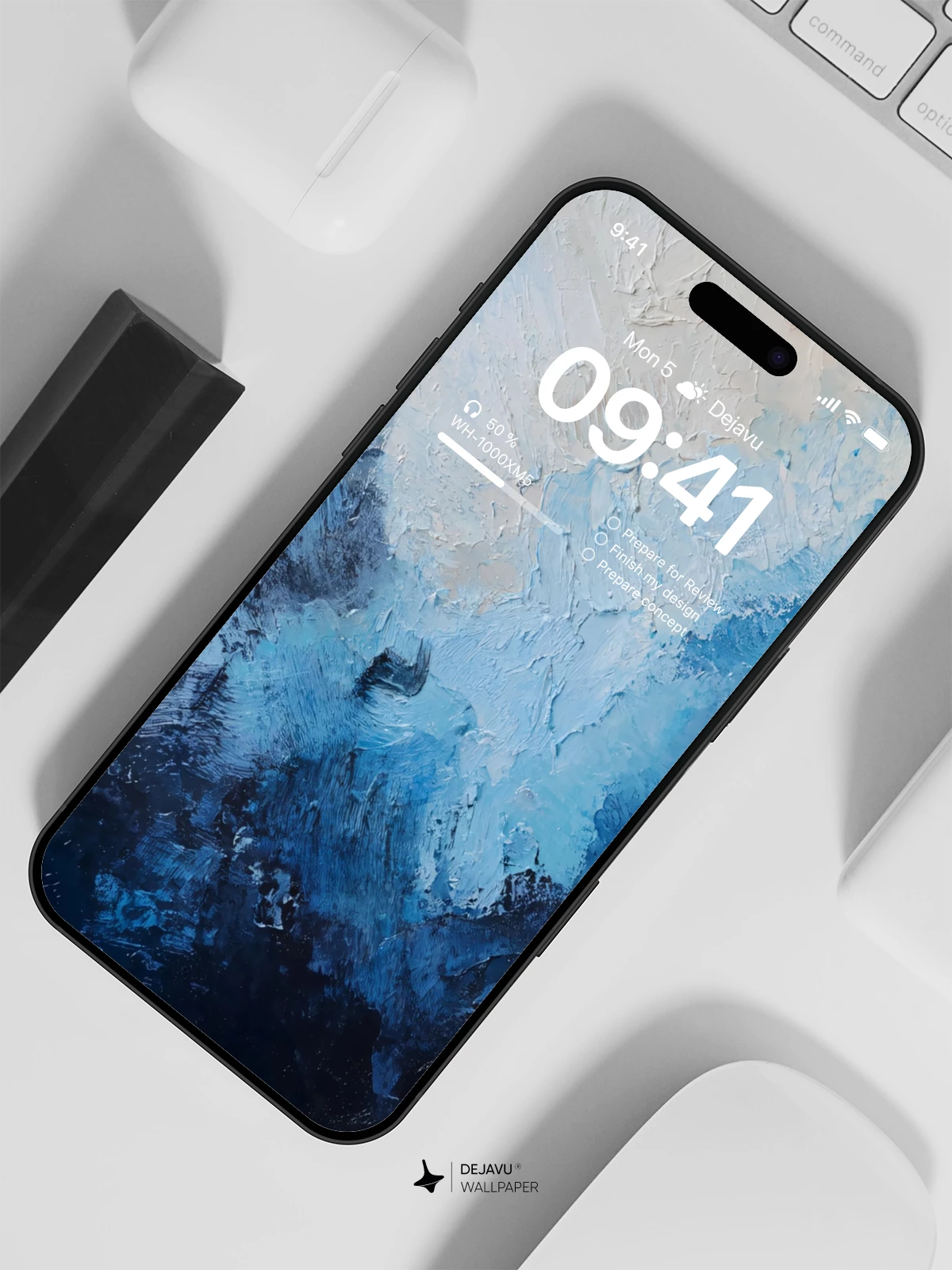 Blue Abstract Wallpaper 4K for Mobile Background