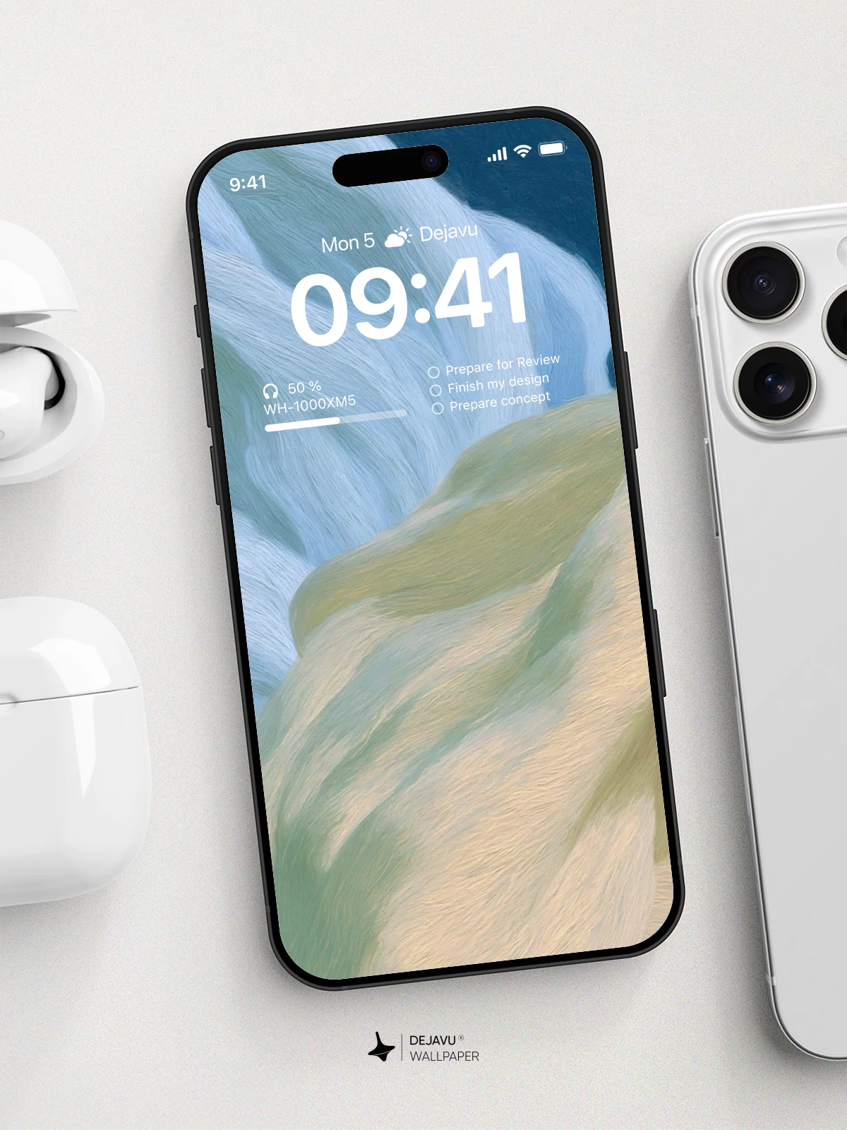 抽象流动艺术壁纸 4K 适用于iPhone锁屏