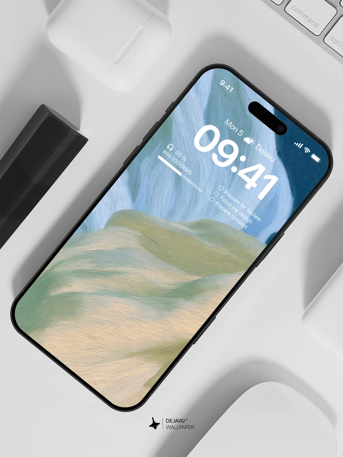 抽象流动艺术壁纸 4K 适用于iPhone锁屏