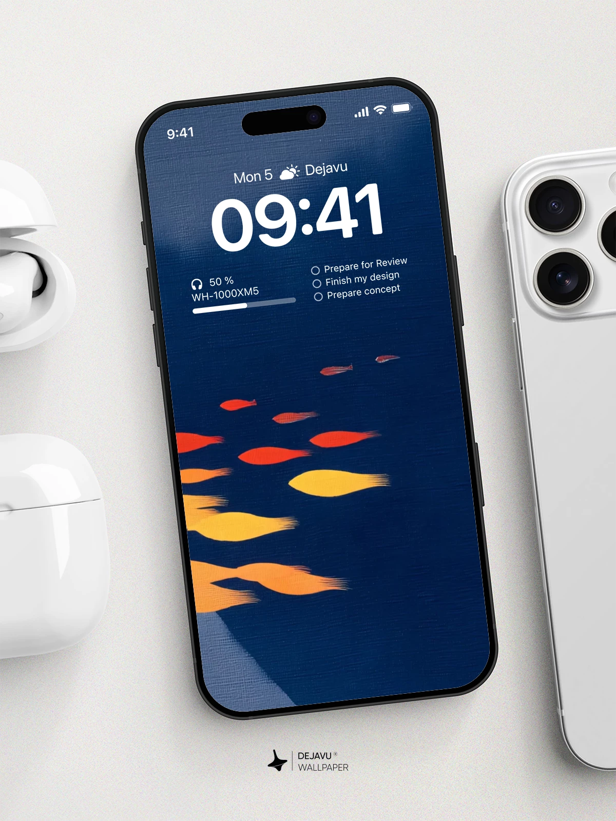 抽象花瓣光影壁纸4K for iPhone Lock Screen