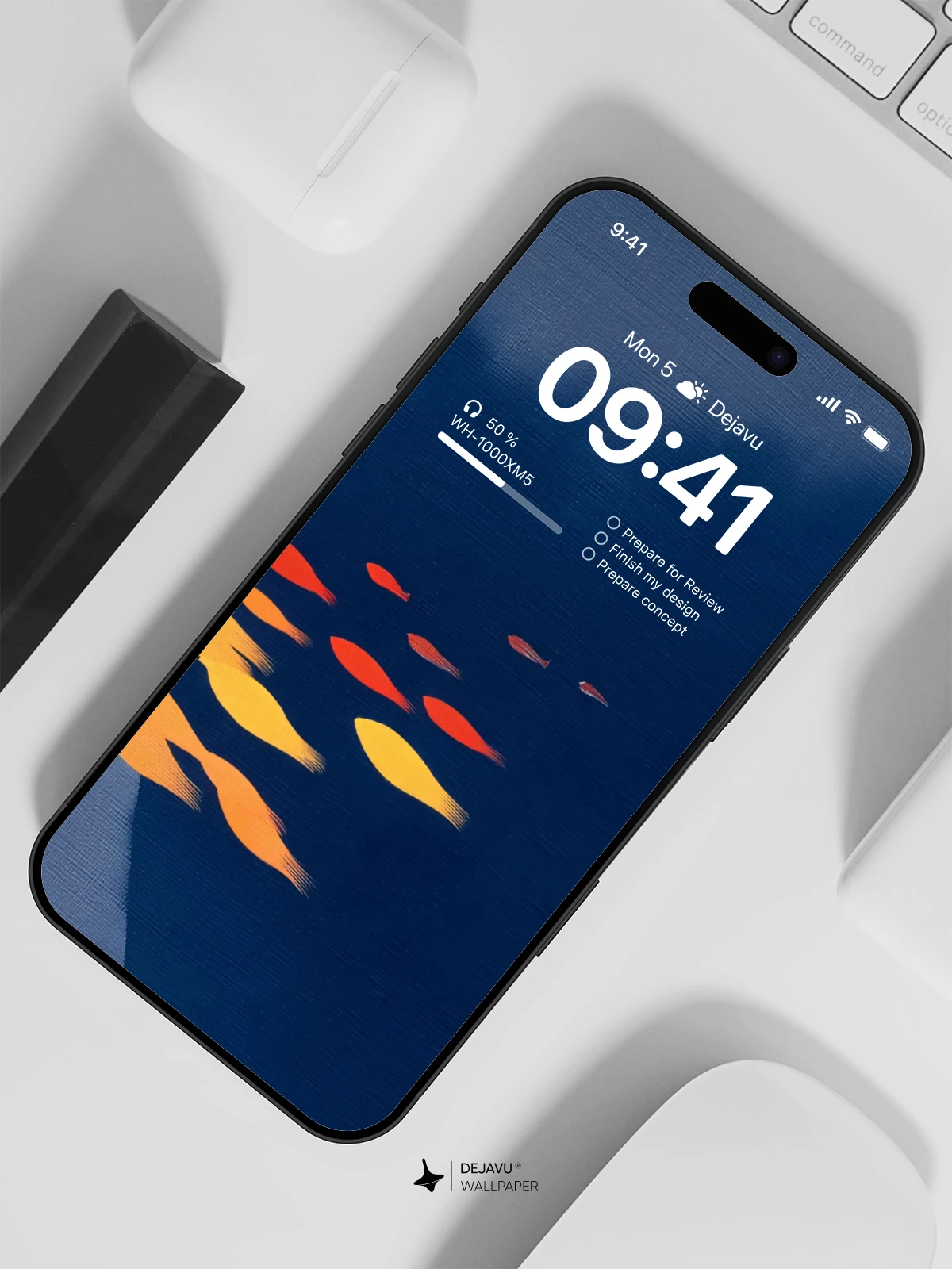 抽象花瓣光影壁纸4K for iPhone Lock Screen