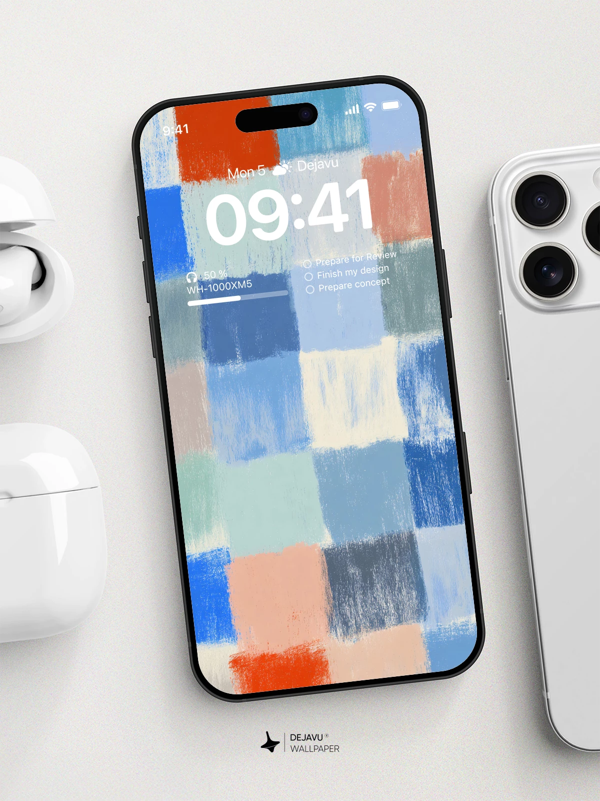 Abstract Color Block Wallpaper 4K for Mobile Background