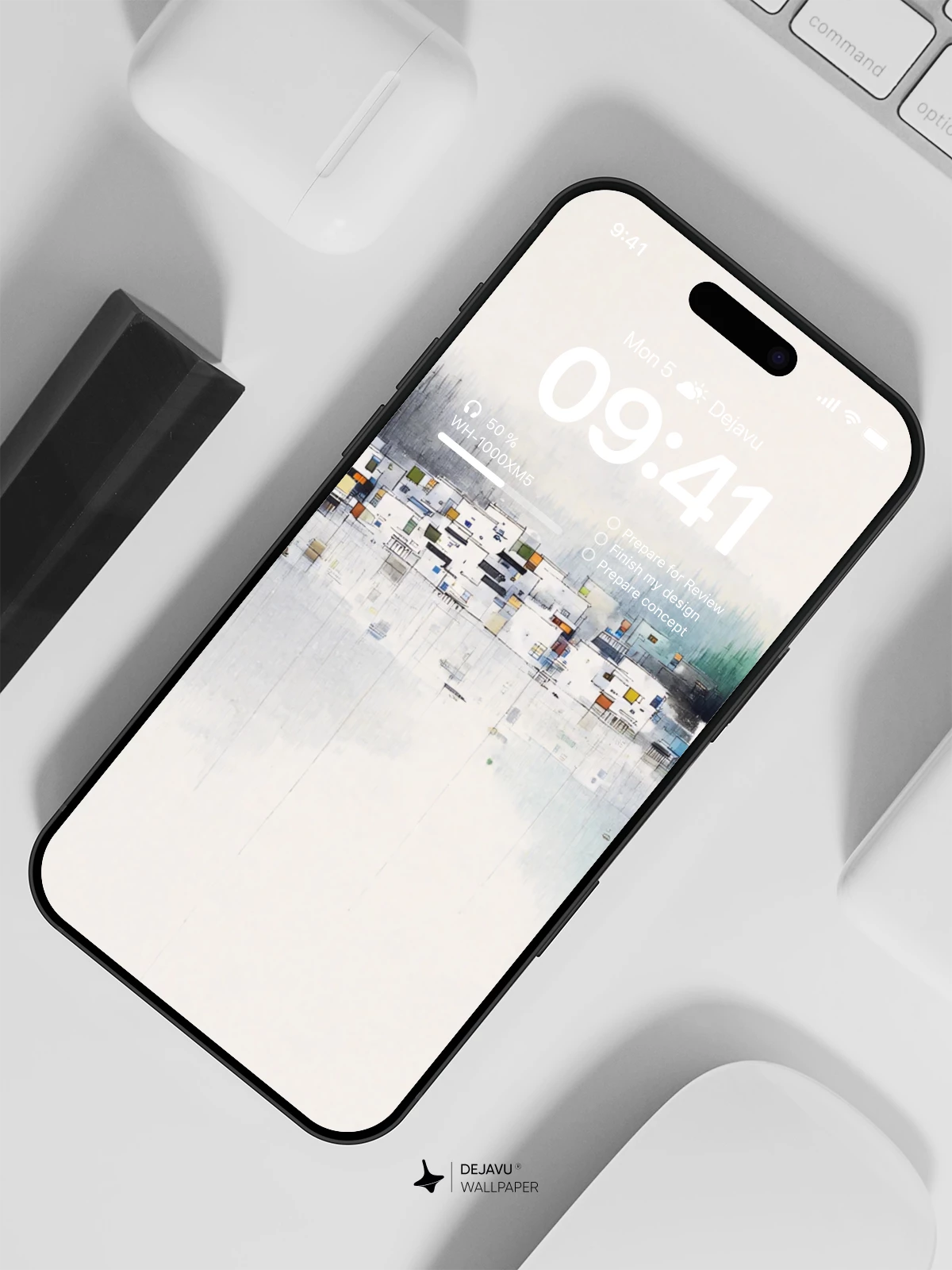 水墨山水画壁纸 4K for iPhone Lock Screen