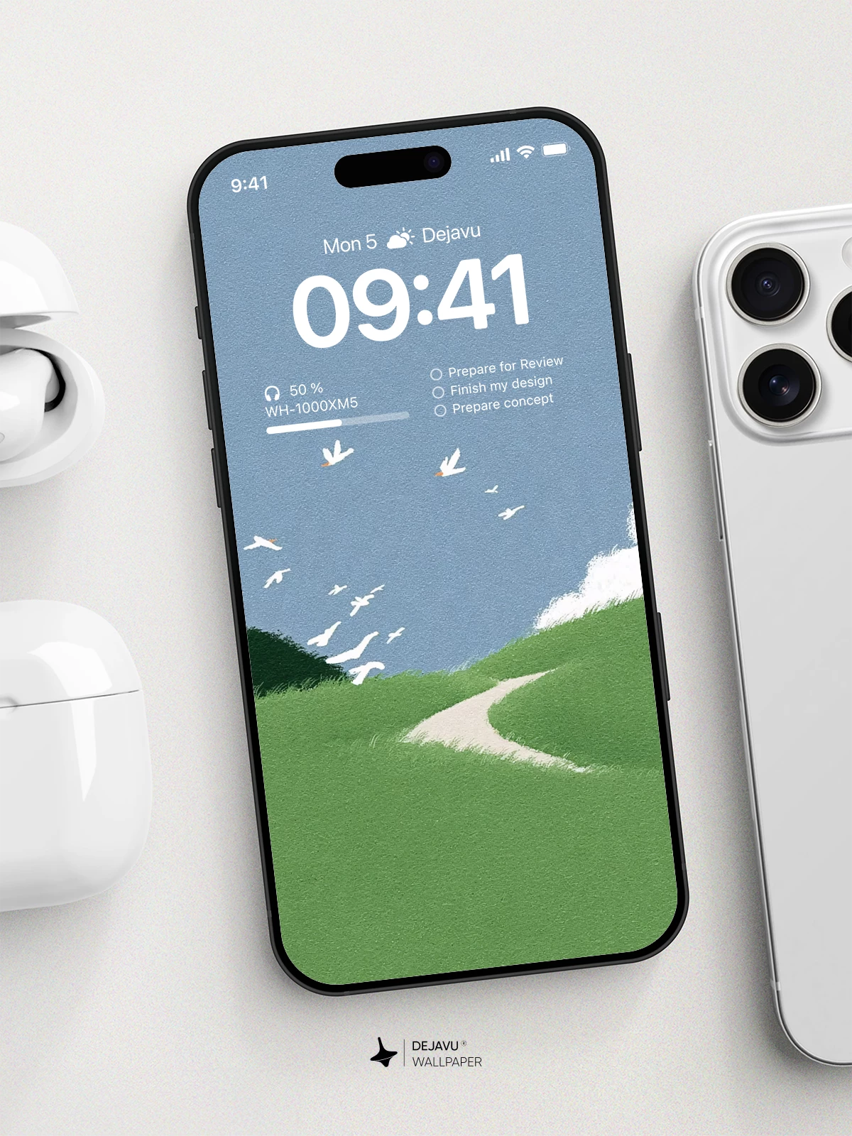Minimalist Nature Wallpaper 4K for iPhone Lock Screen