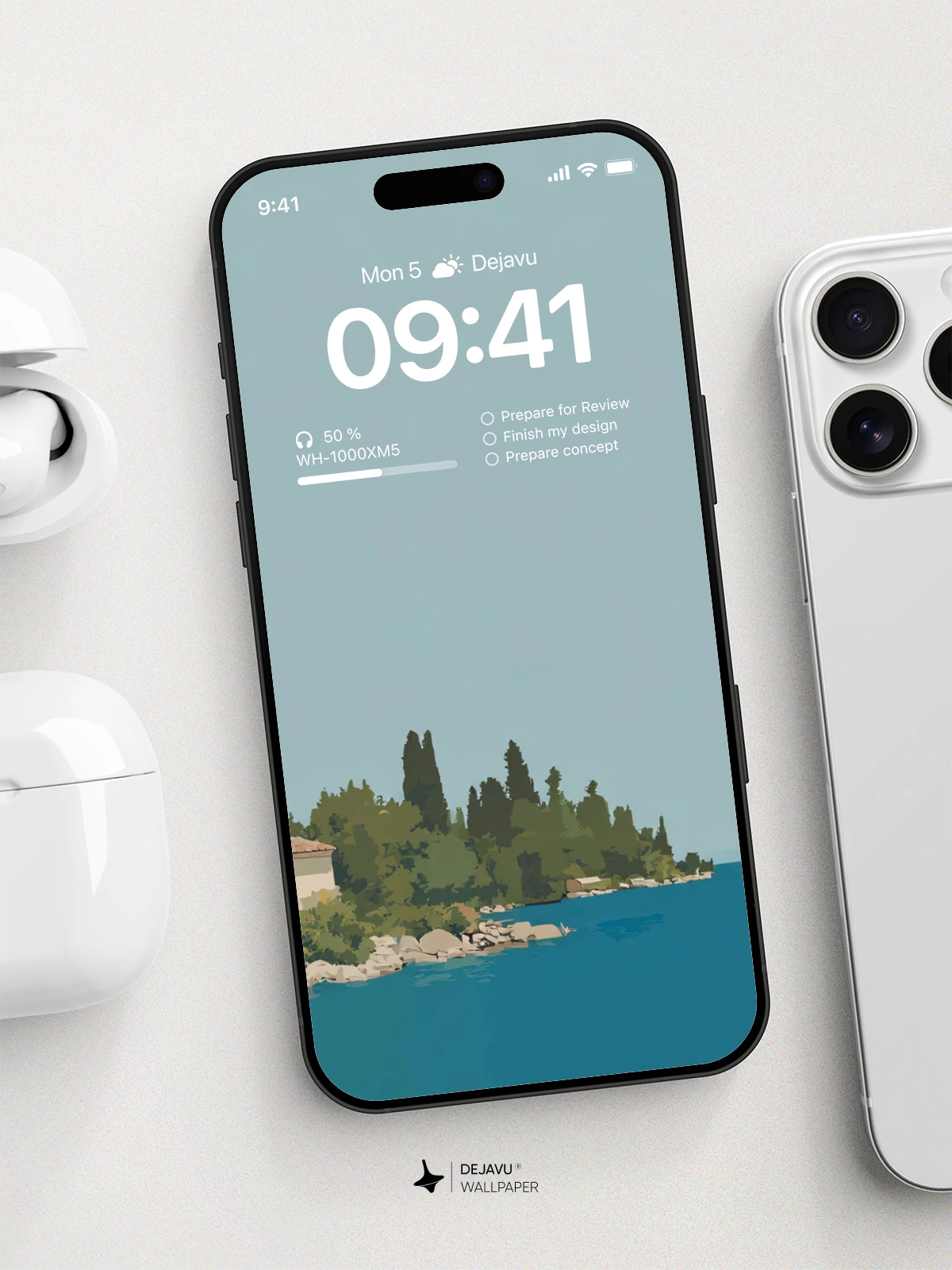 Seaside Villa Wallpaper 4K for iPhone Lock Screen