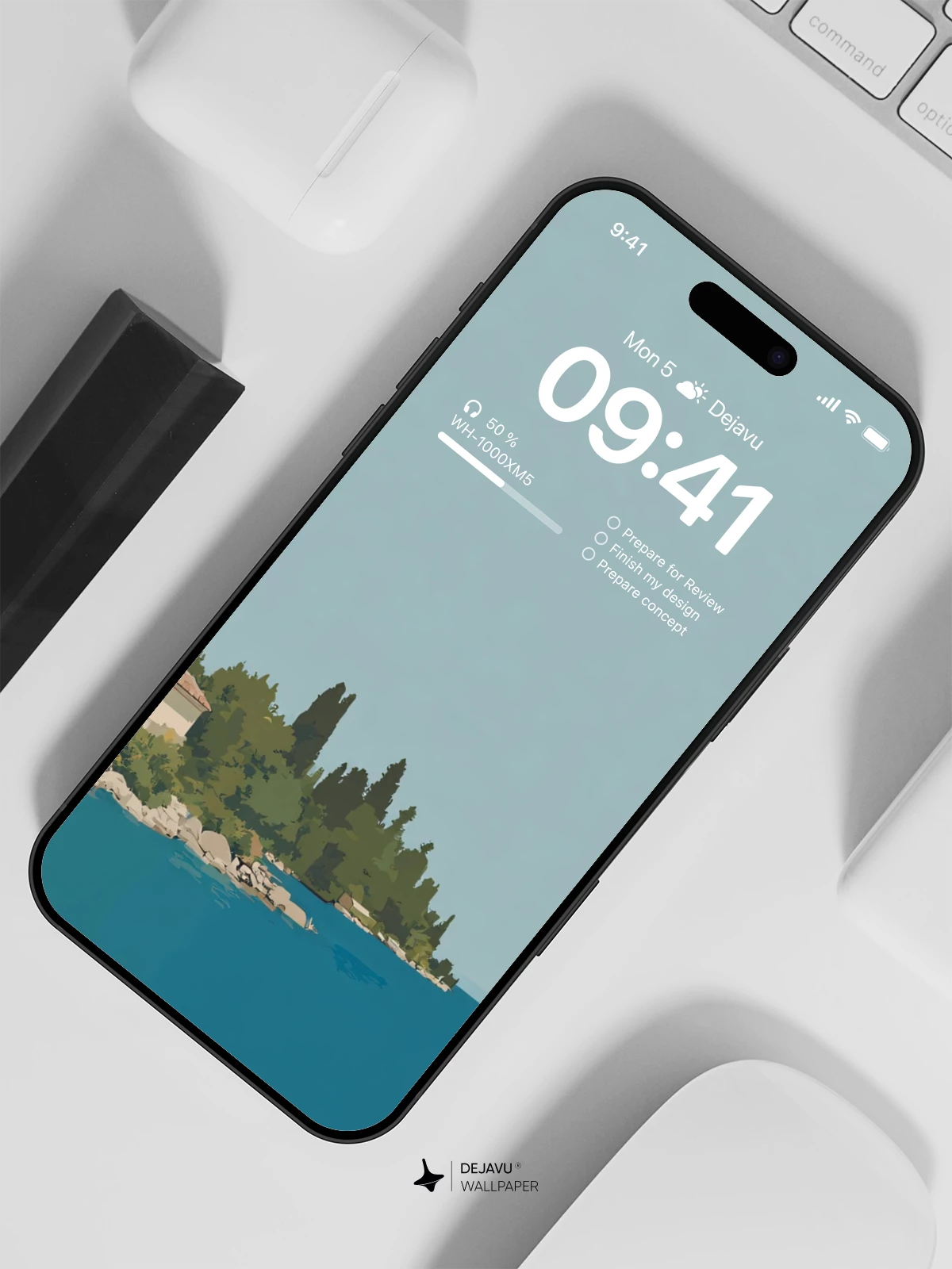 Seaside Villa Wallpaper 4K for iPhone Lock Screen
