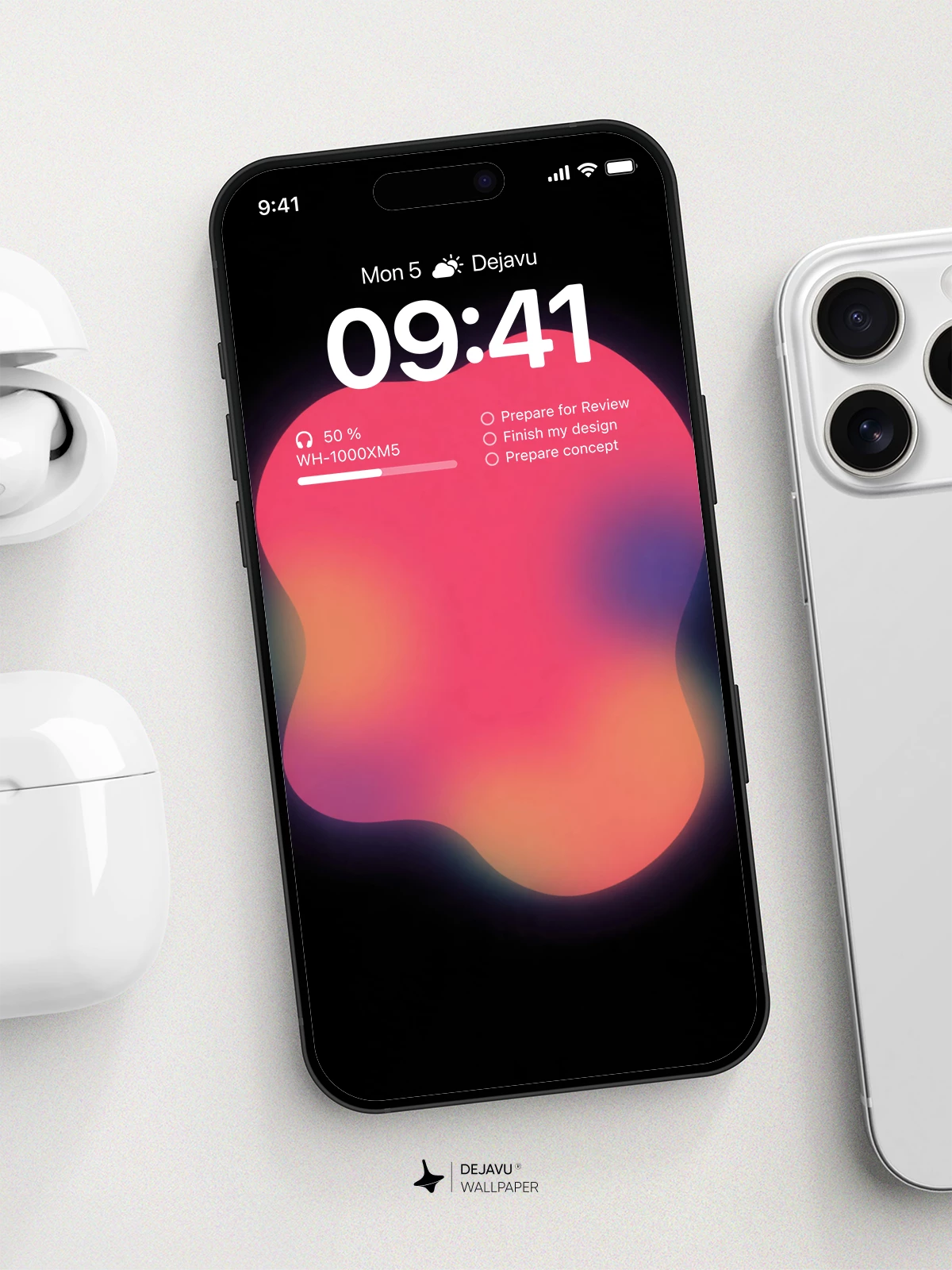 Abstract Gradient Wallpaper 4K for iPhone Lock Screen