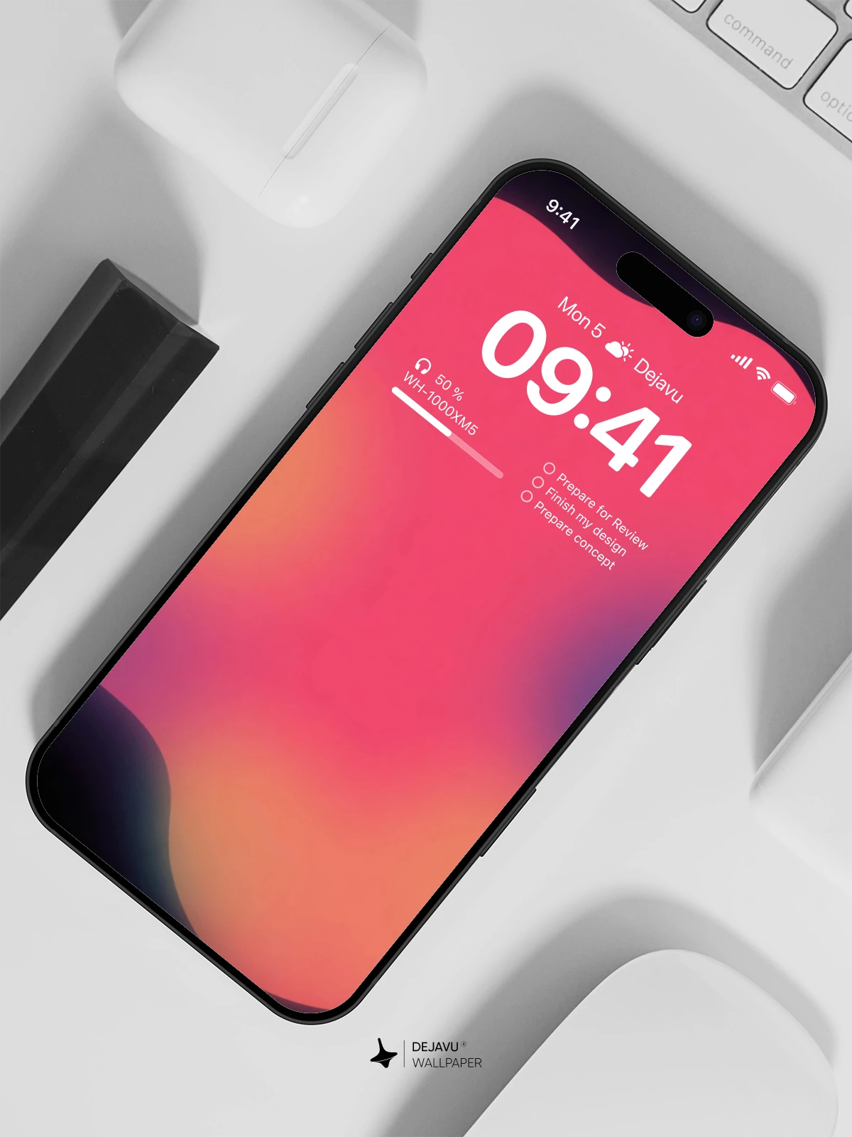 Abstract Gradient Wallpaper 4K for iPhone Lock Screen
