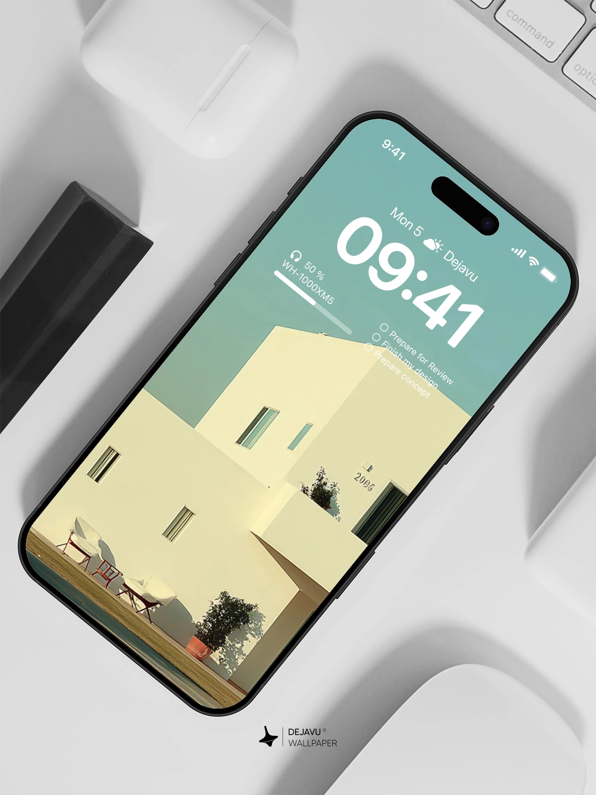 Modern White Architecture Wallpaper 4K for iPhone Lock Screen