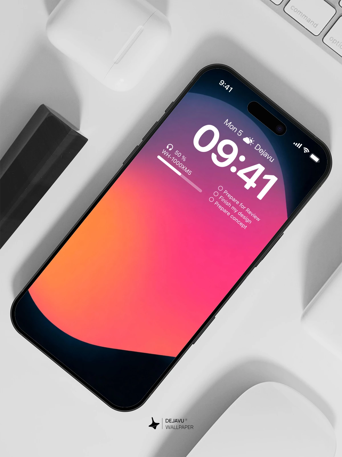 Gradient Colorful Wallpaper 4K for iPhone Lock Screen