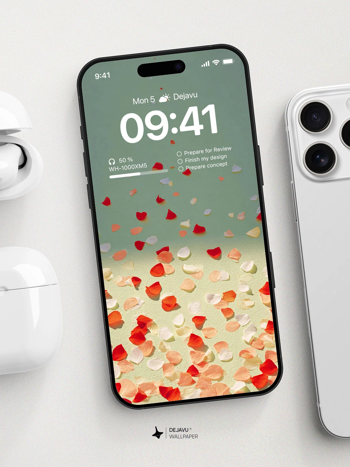 Falling Petals Wallpaper 4K for iPhone Lock Screen