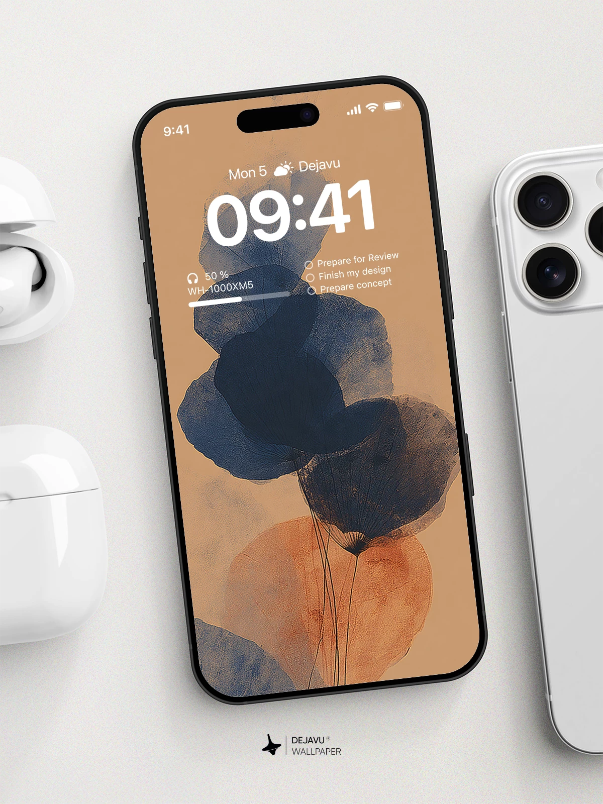Abstract Watercolor Wallpaper 4K for iPhone Lock Screen