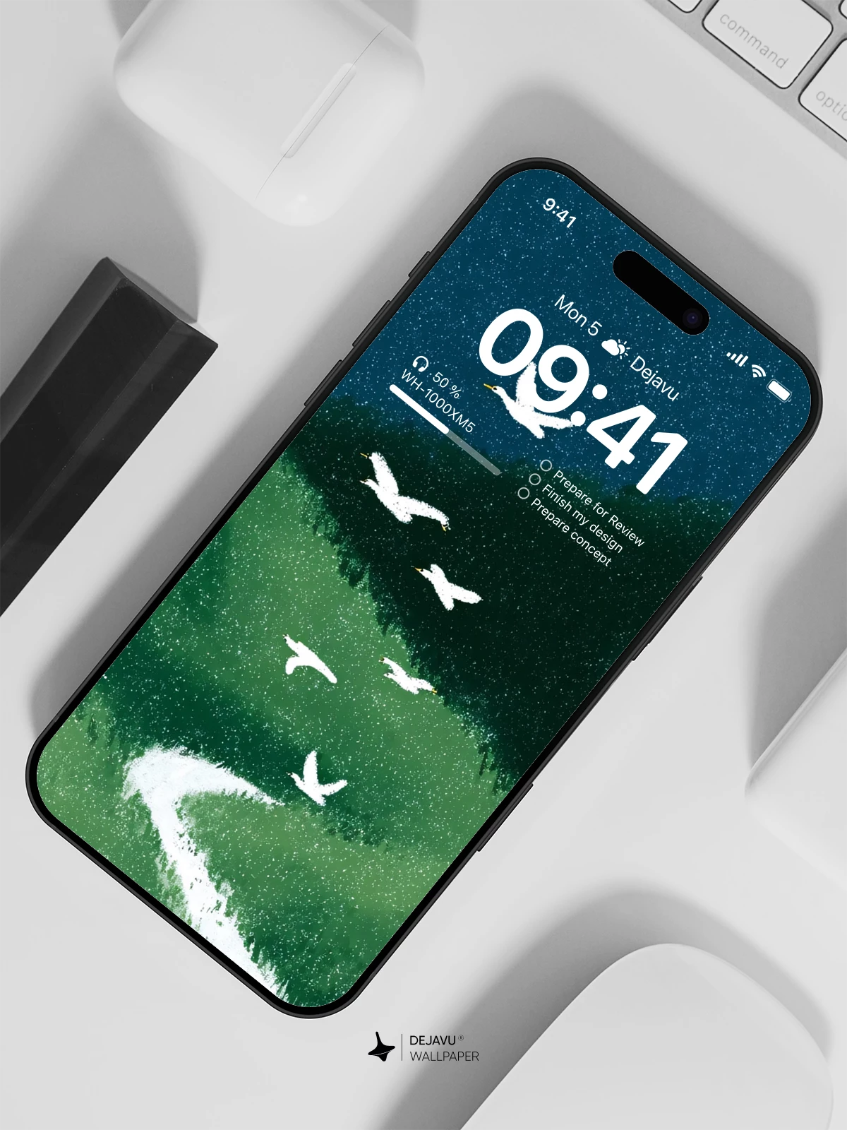 Green Mountain Landscape Wallpaper 4K for iPhone Lock Screen
