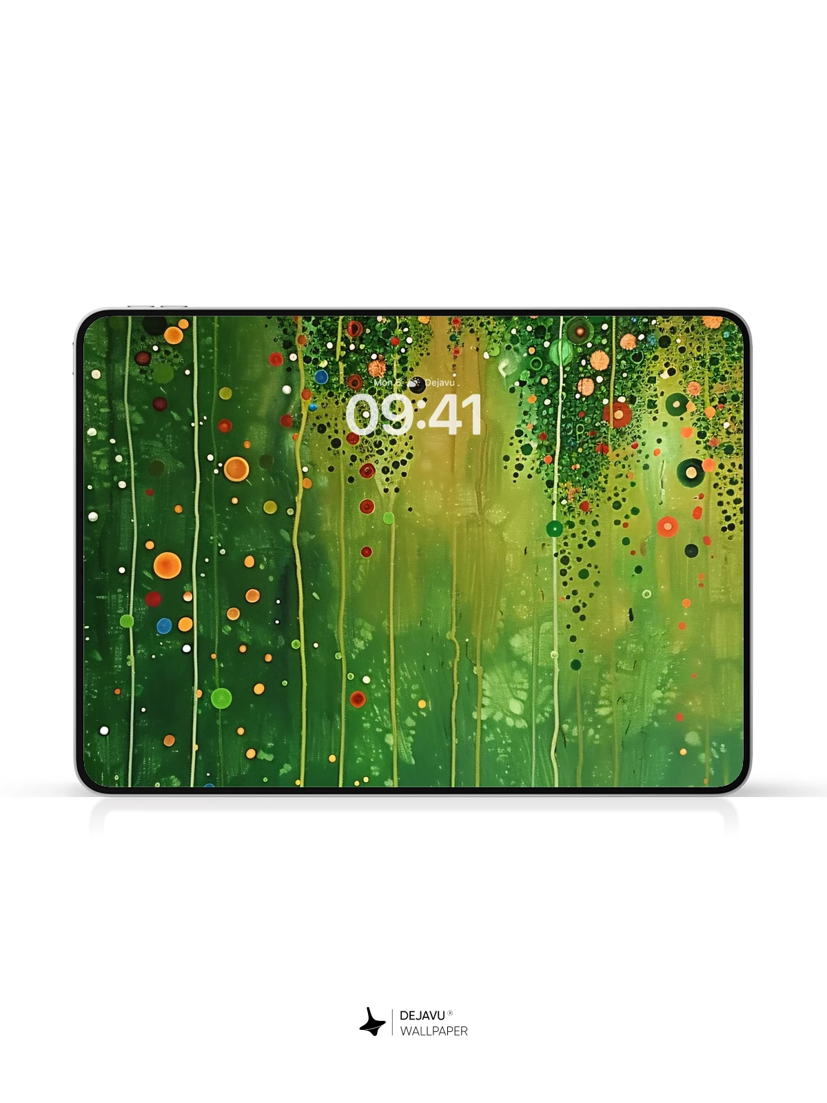 Green Abstract Circles Wallpaper 4K for iPhone Lock Screen