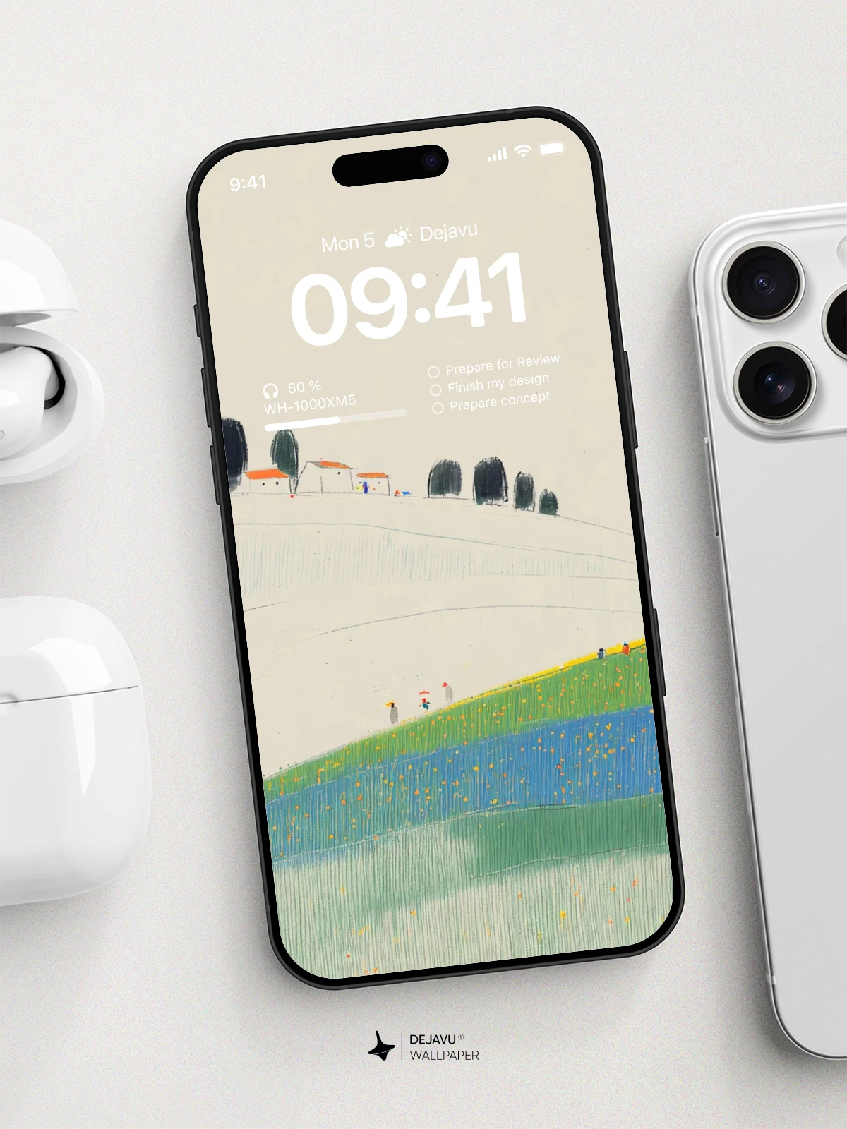 Minimalist Landscape Wallpaper 4K for iPhone Lock Screen