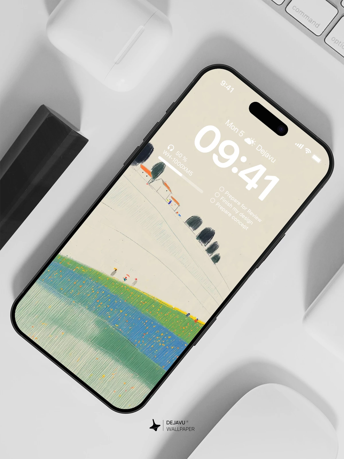 Minimalist Landscape Wallpaper 4K for iPhone Lock Screen
