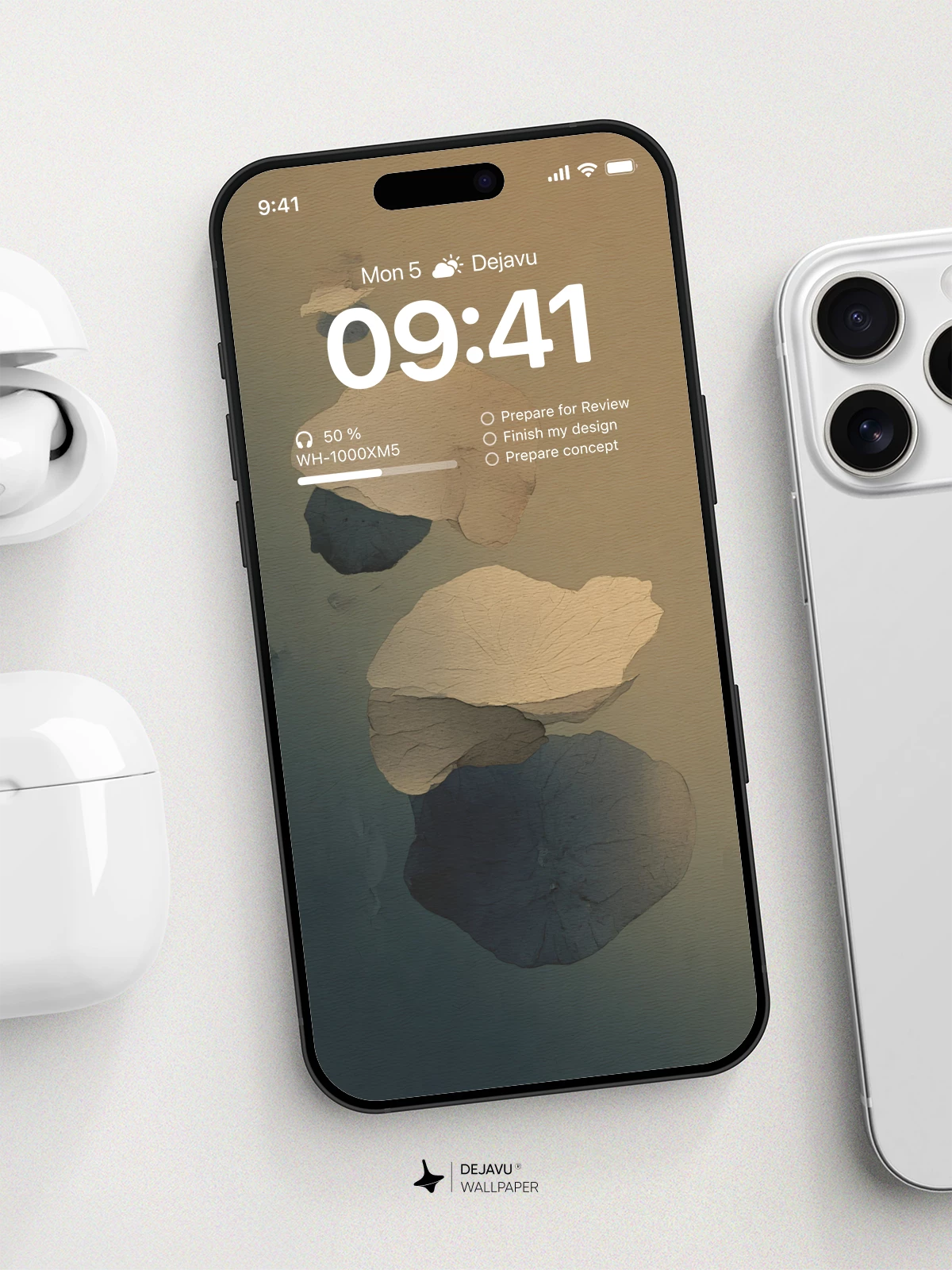 Minimal Lotus Leaf Wallpaper 4K for iPhone Lock Screen
