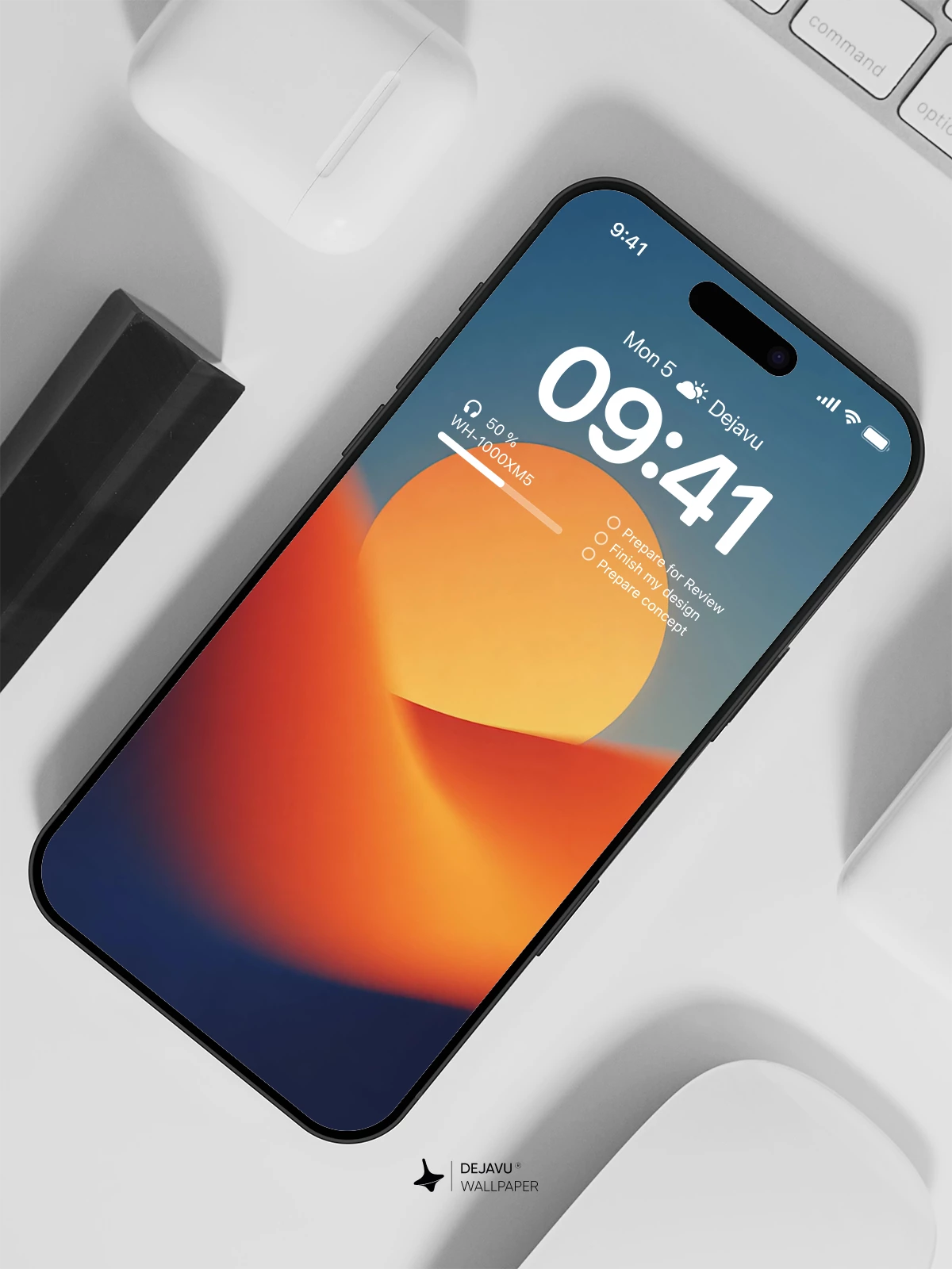 Sunset Wave Wallpaper 4K for iPhone Lock Screen