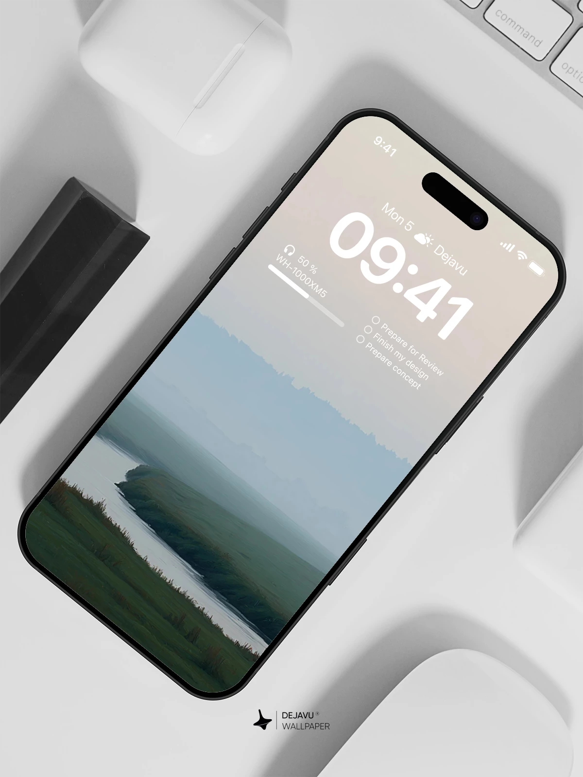River Landscape Wallpaper 4K for iPhone Lock Screen