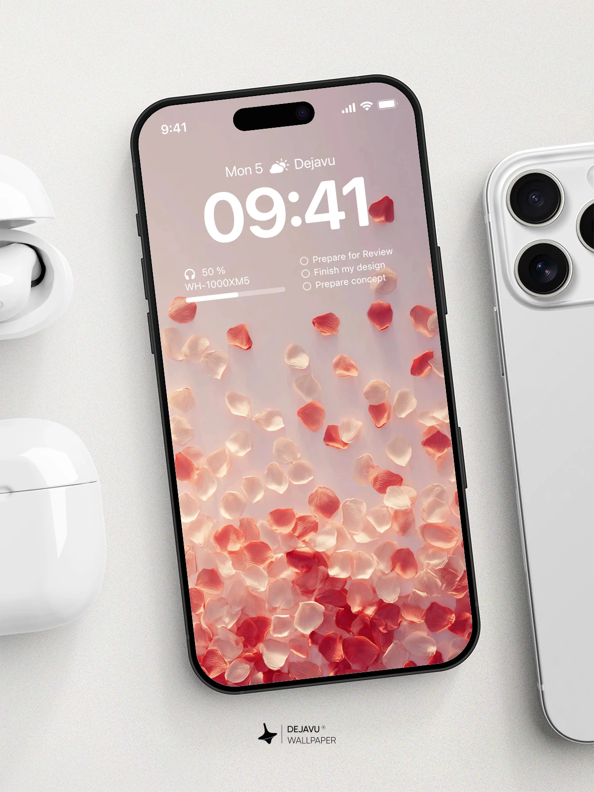 Pink Rose Petals Wallpaper 4K for iPhone Lock Screen