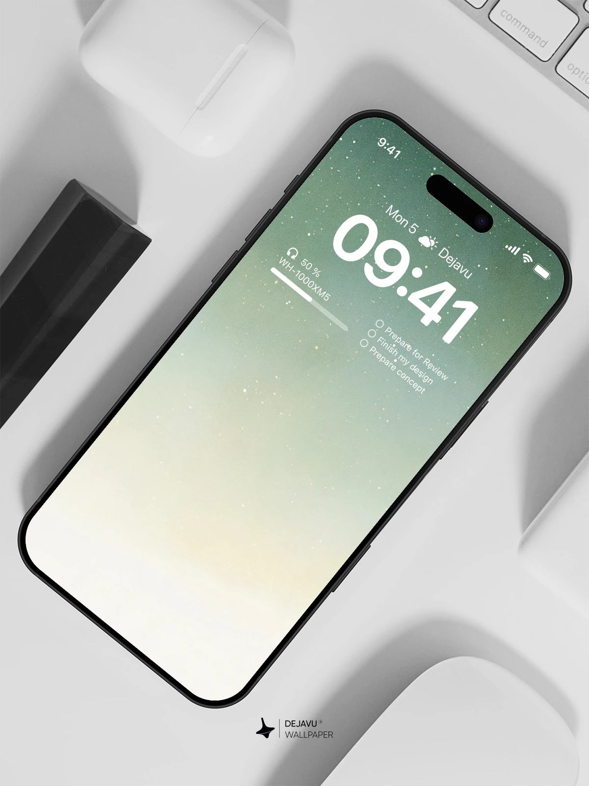 Starry Night Sky Gradient Wallpaper 4K for iPhone Lock Screen