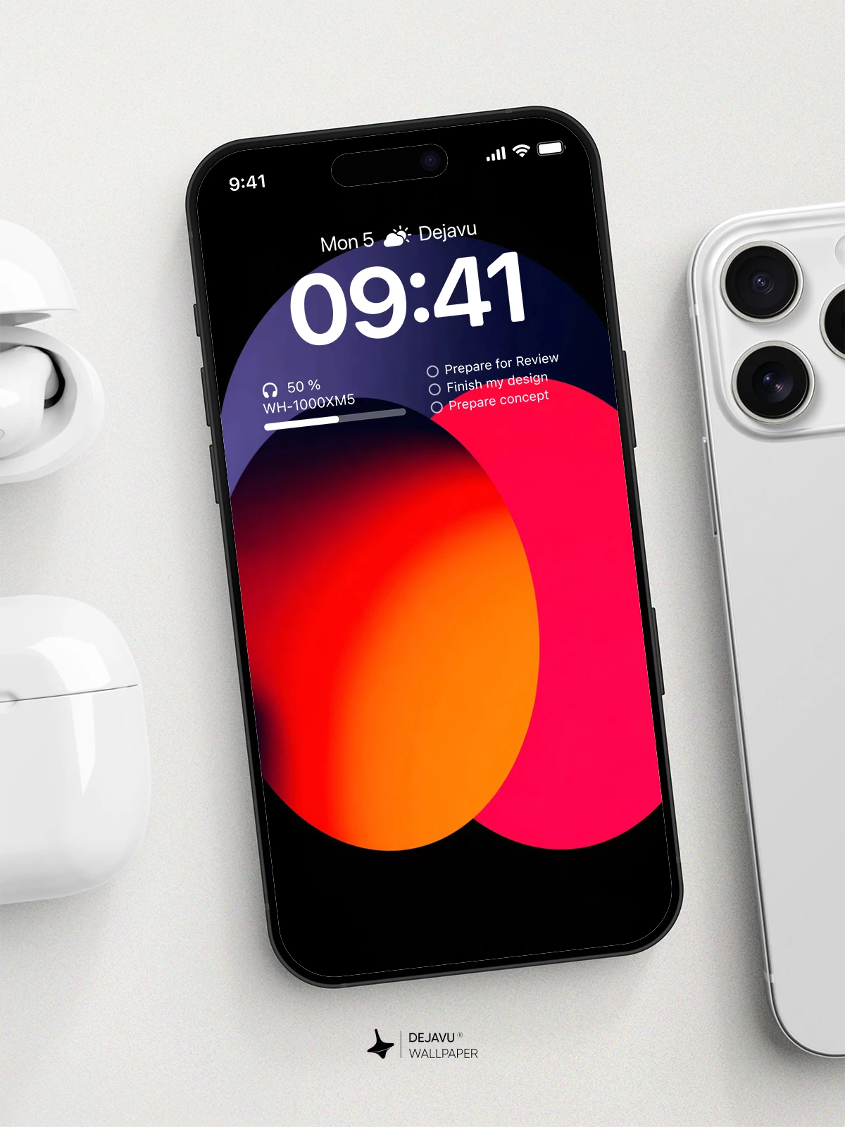 Colorful Gradient Wallpaper 4K for iPhone Lock Screen