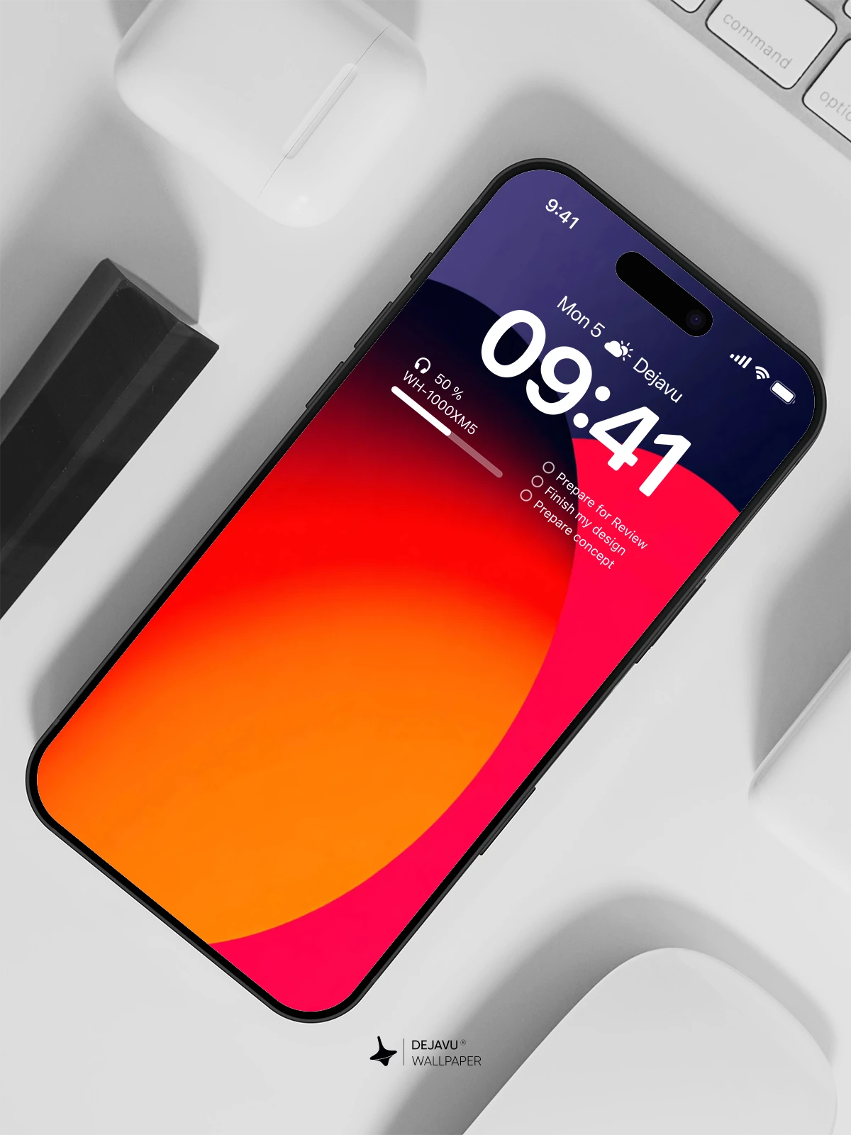 Colorful Gradient Wallpaper 4K for iPhone Lock Screen