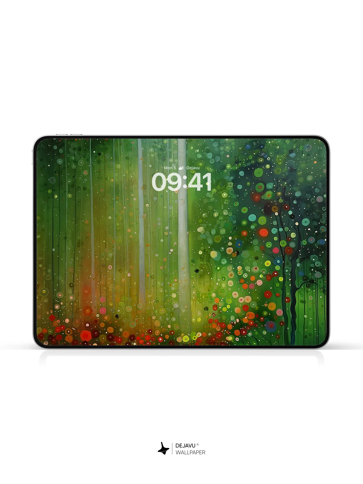 Abstract Green Rain Wallpaper 4K for iPhone Lock Screen