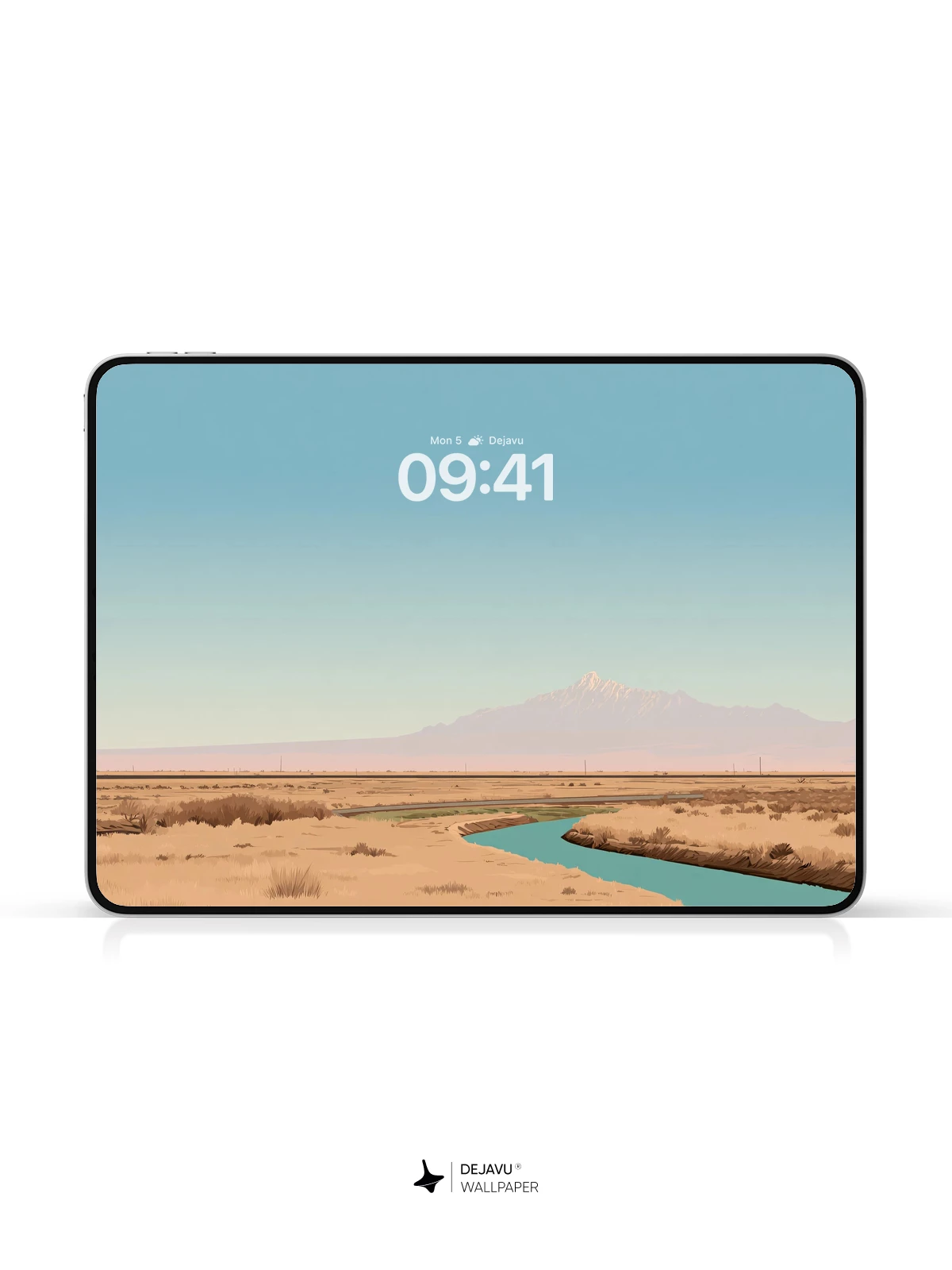 Desert River Mountain Wallpaper 4K for iPhone Lock Screen